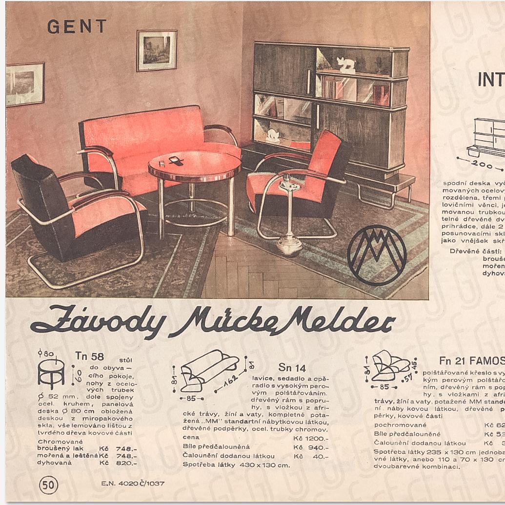 Tavolino in acciaio tubolare Bauhaus di Arnošt Beck per Mücke & Melder, anni '30 In condizioni buone in vendita a PRAHA 5, CZ