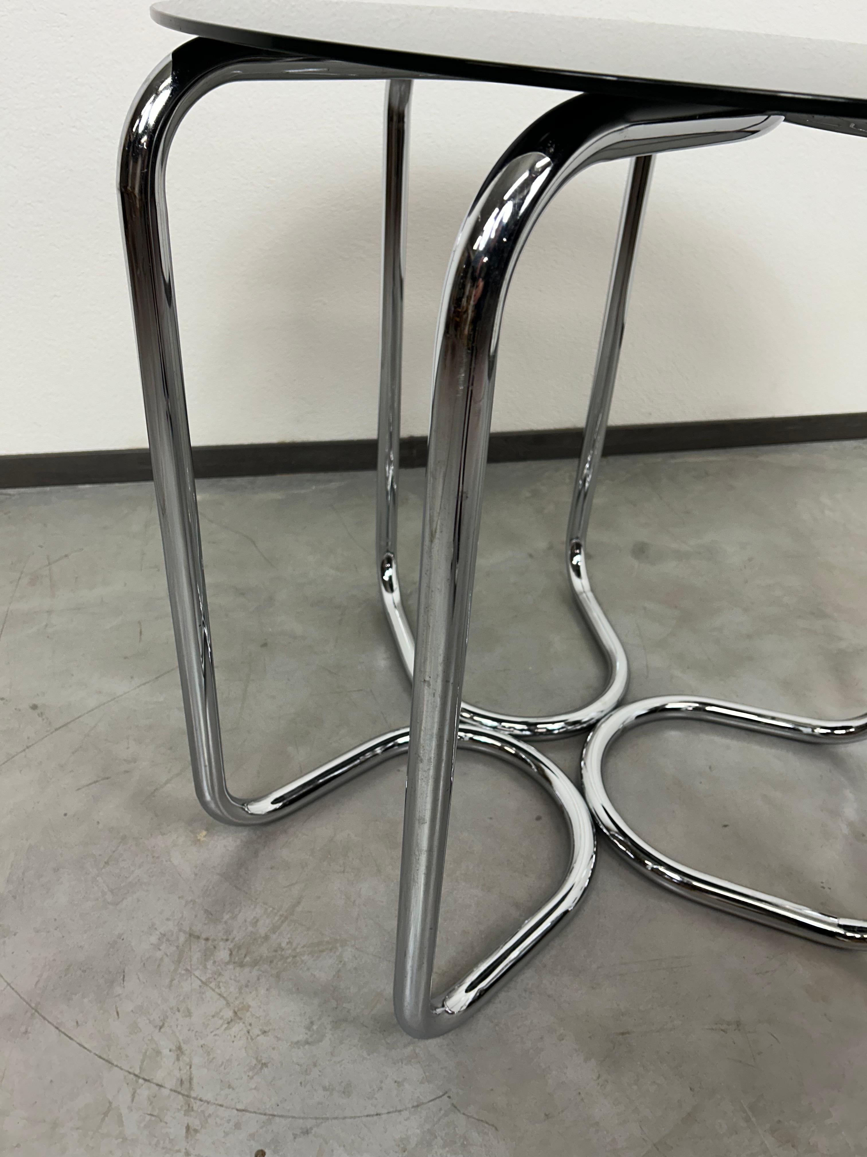 Bauhaus tubular steel coffee table For Sale 3