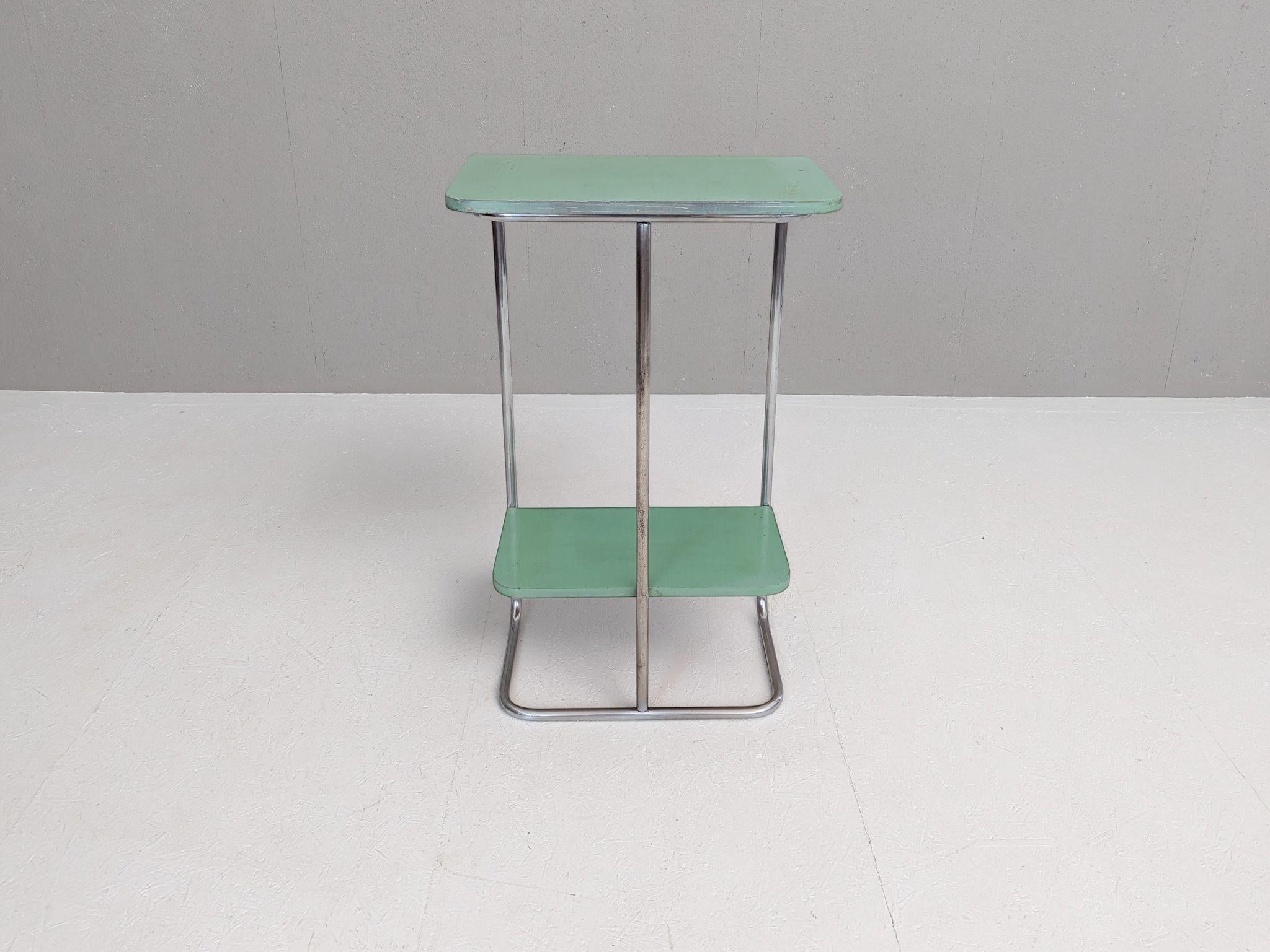 Bauhaus Tubular Steel Console Table by Robert Slezák, 1930s For Sale 5