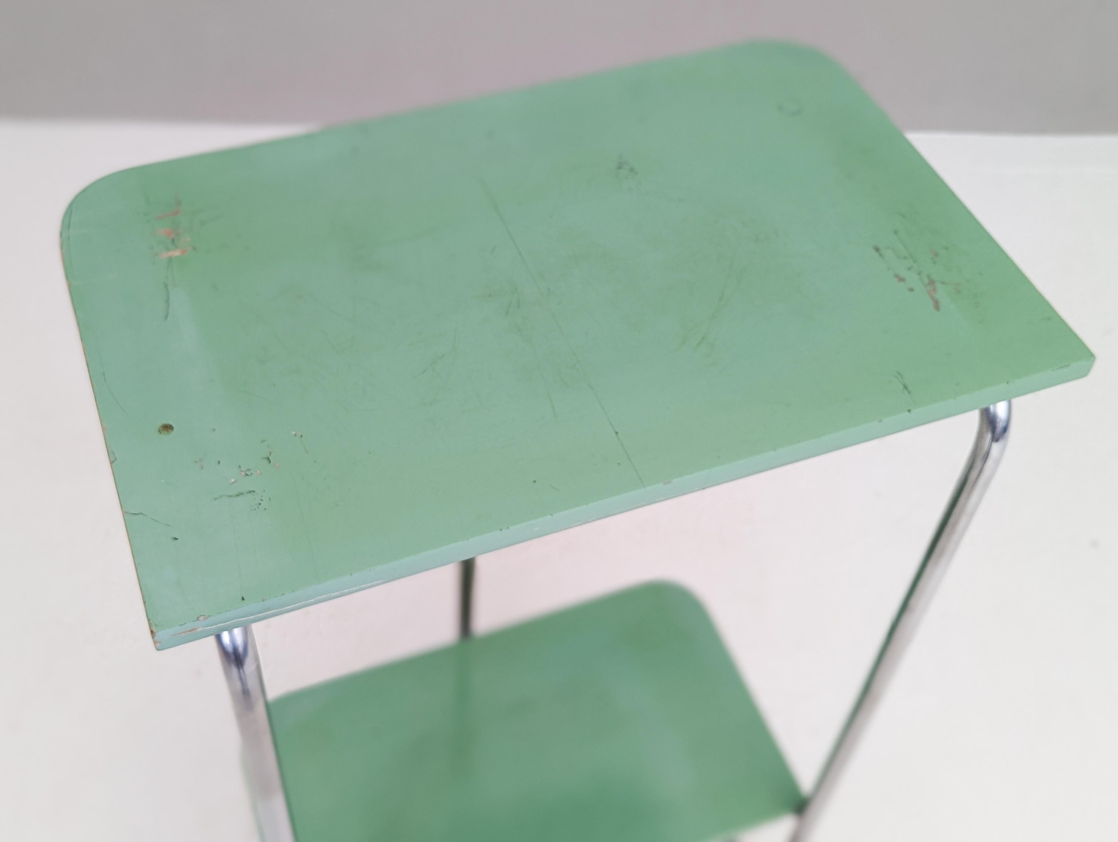 Bauhaus Tubular Steel Console Table by Robert Slezák, 1930s For Sale 8