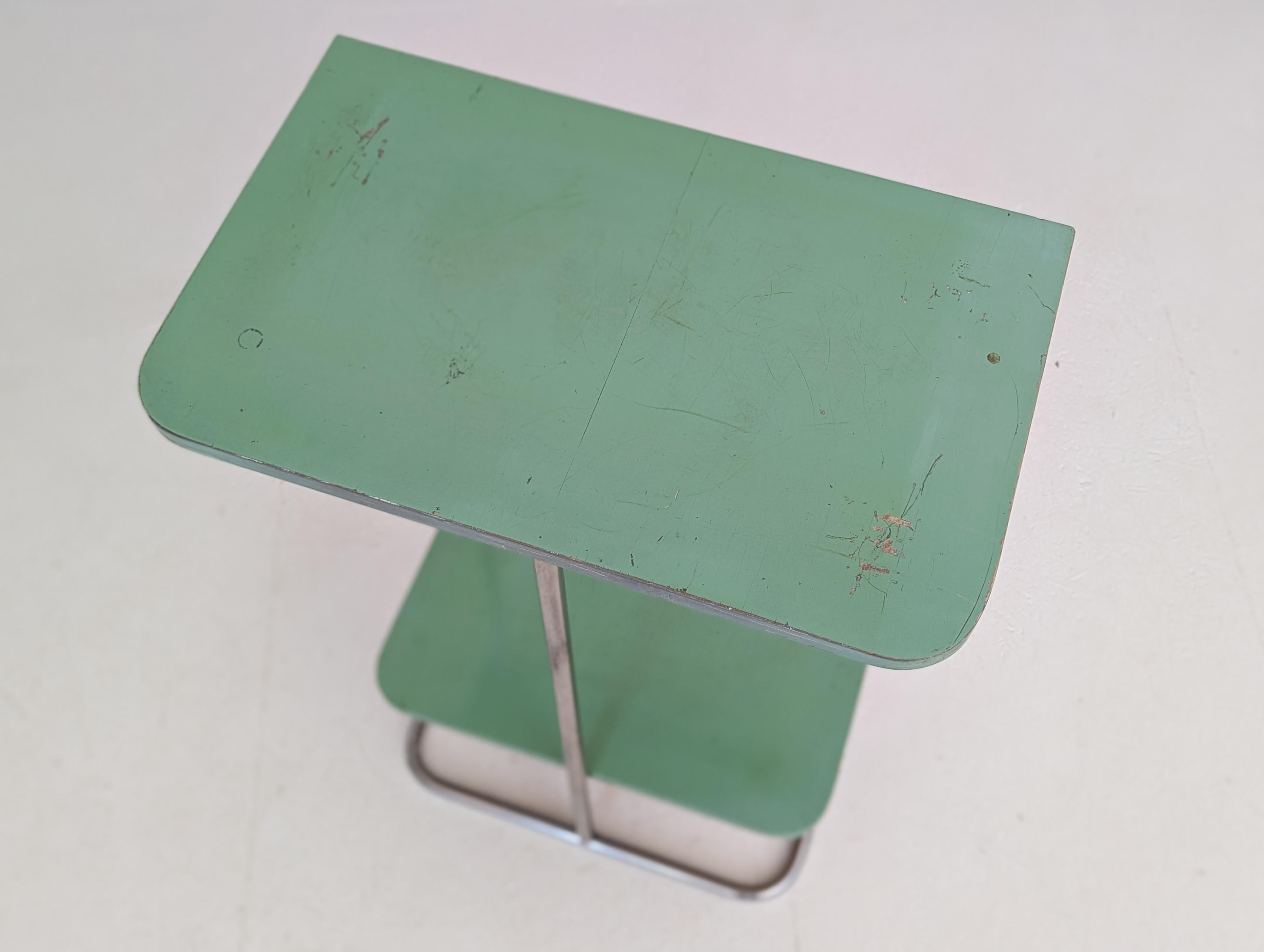 Bauhaus Tubular Steel Console Table by Robert Slezák, 1930s For Sale 10