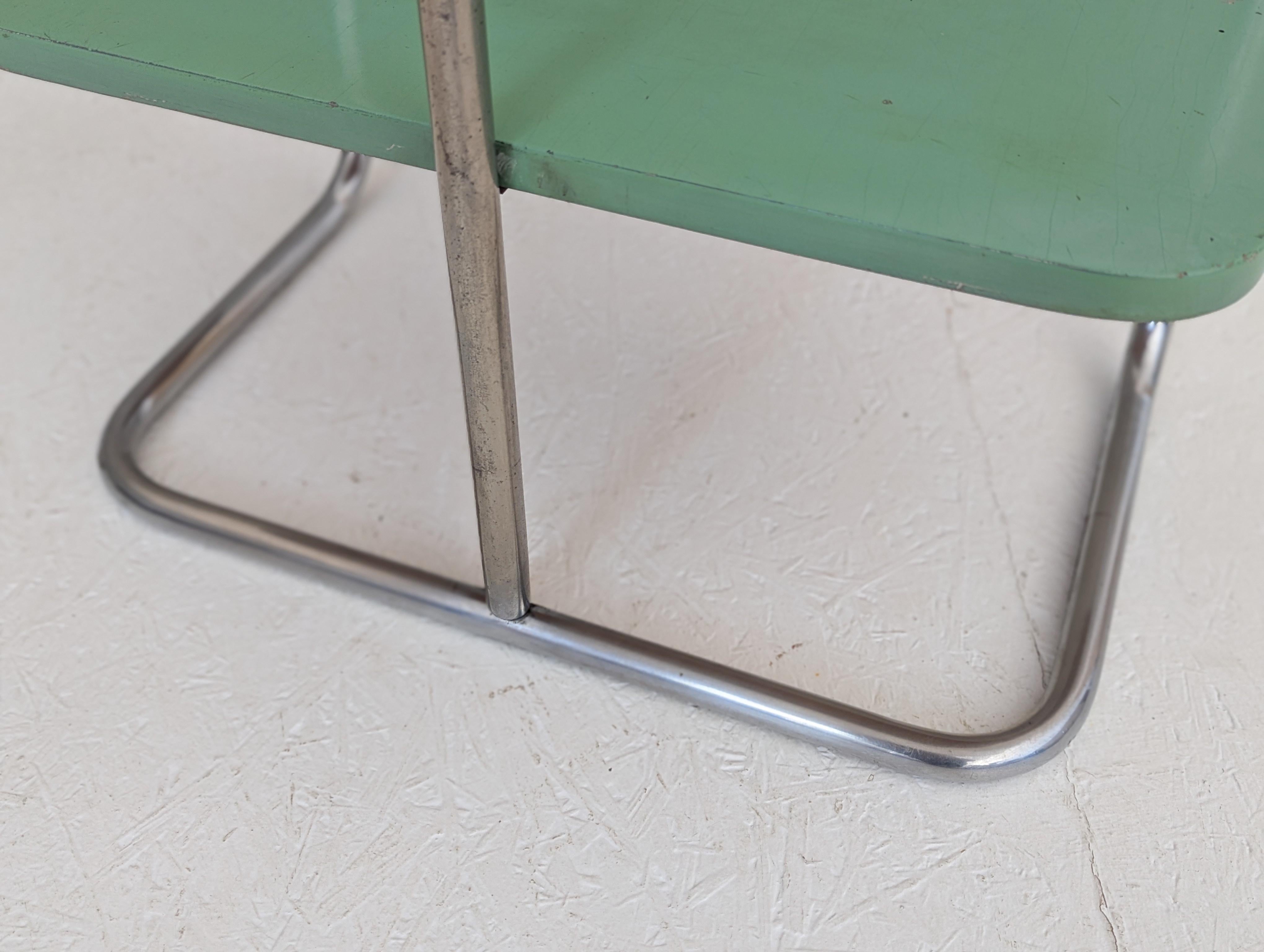 Bauhaus Tubular Steel Console Table by Robert Slezák, 1930s For Sale 11