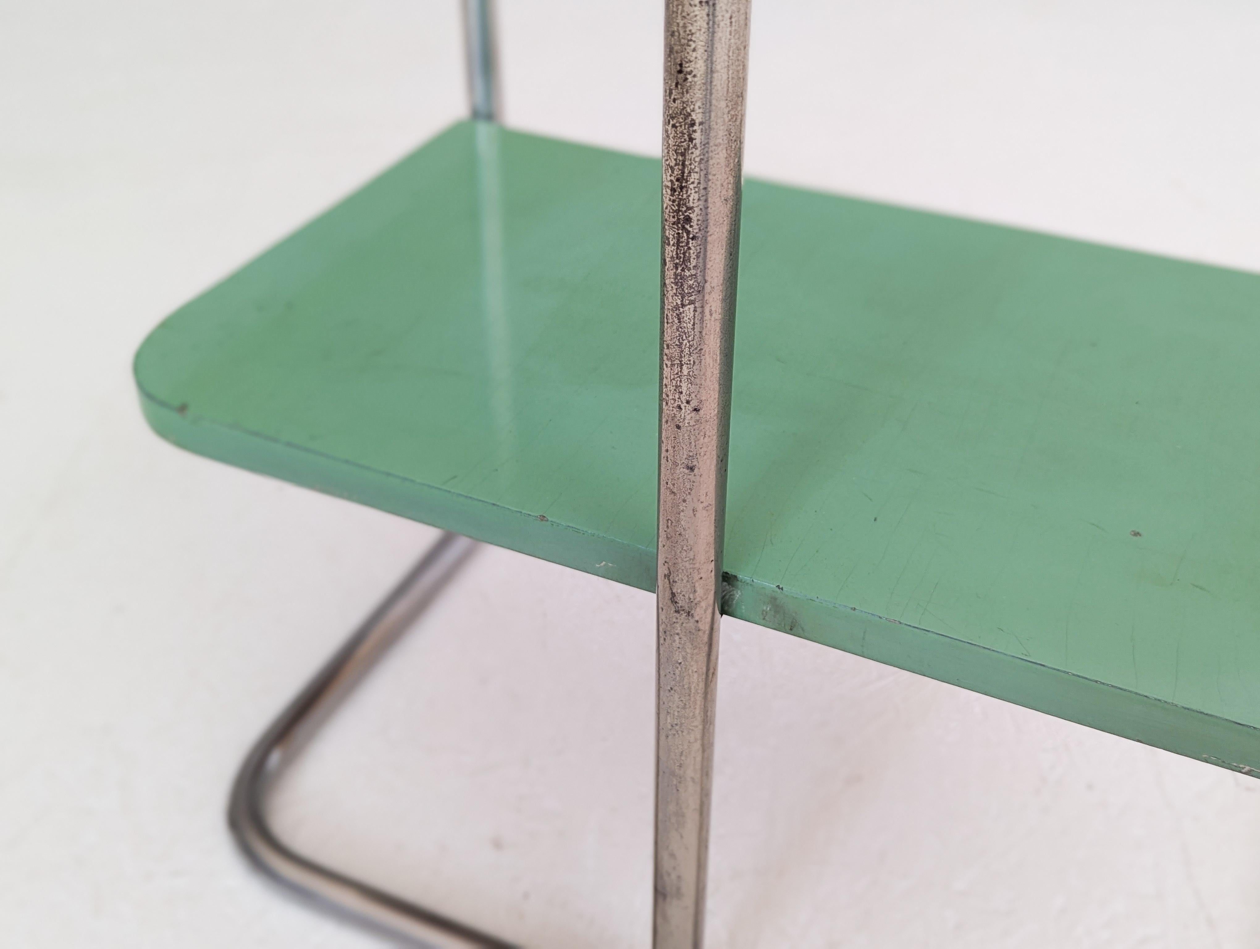 Bauhaus Tubular Steel Console Table by Robert Slezák, 1930s For Sale 12