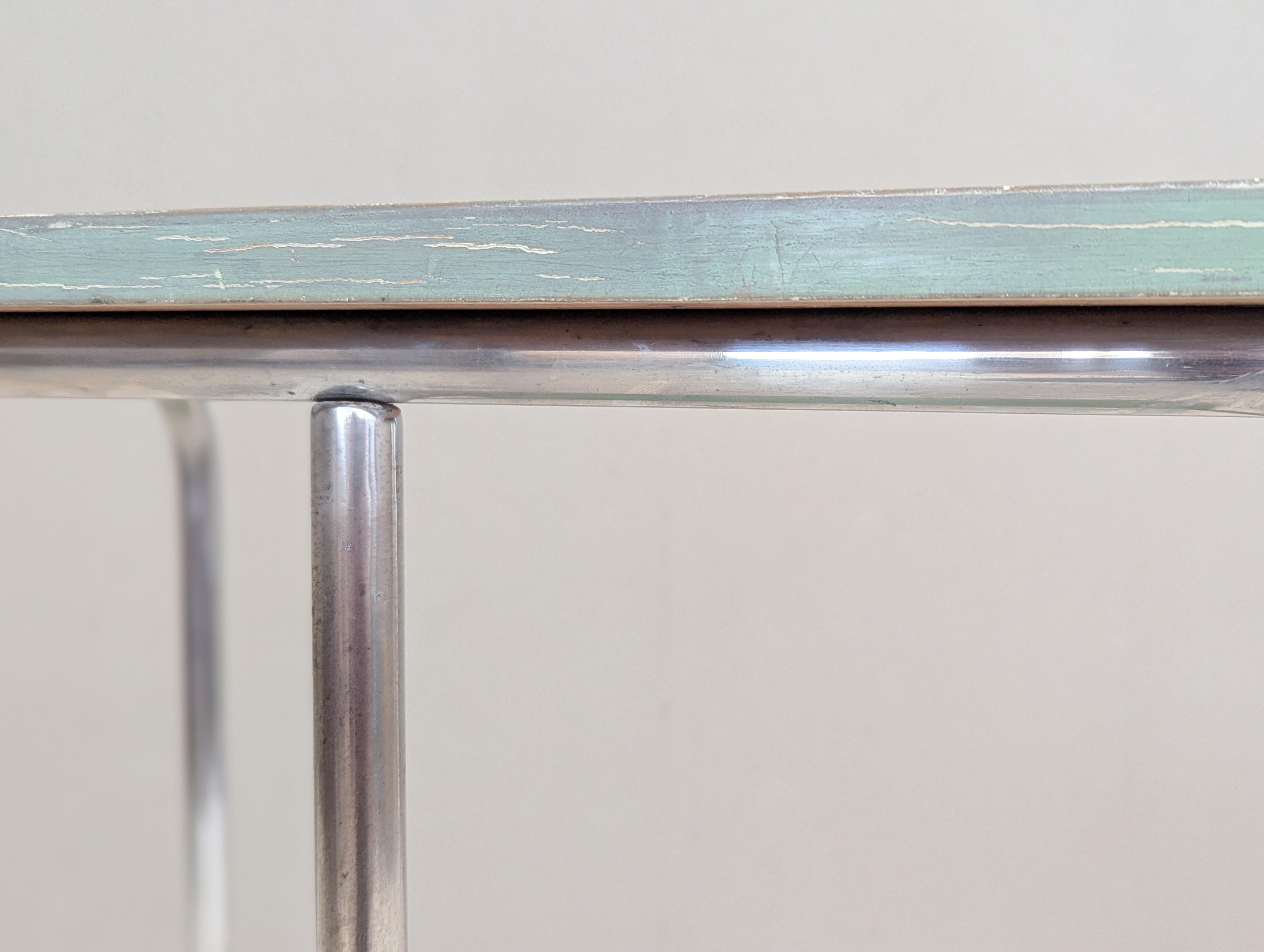 Bauhaus Tubular Steel Console Table by Robert Slezák, 1930s For Sale 13
