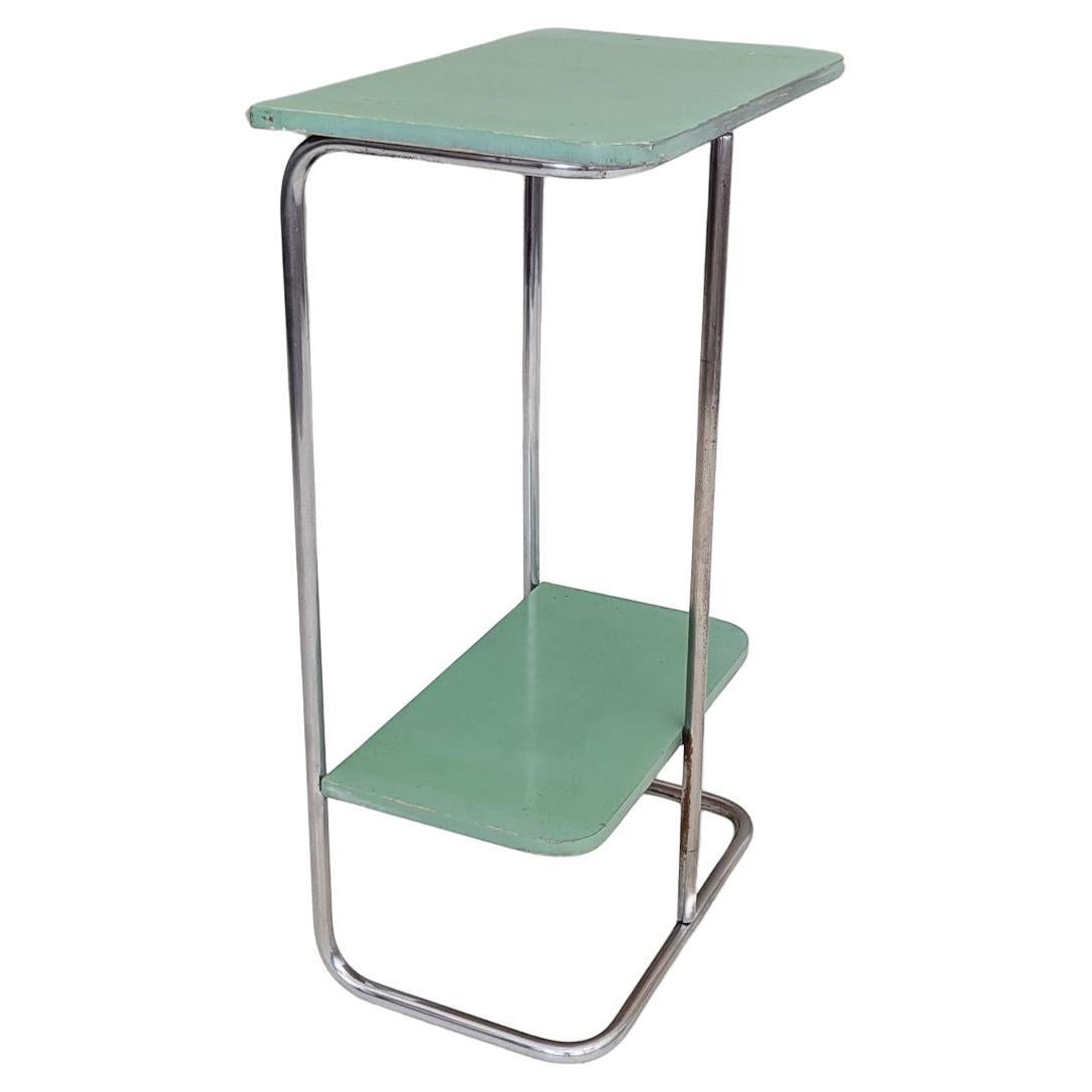 Bauhaus Tubular Steel Console Table by Robert Slezák, 1930s