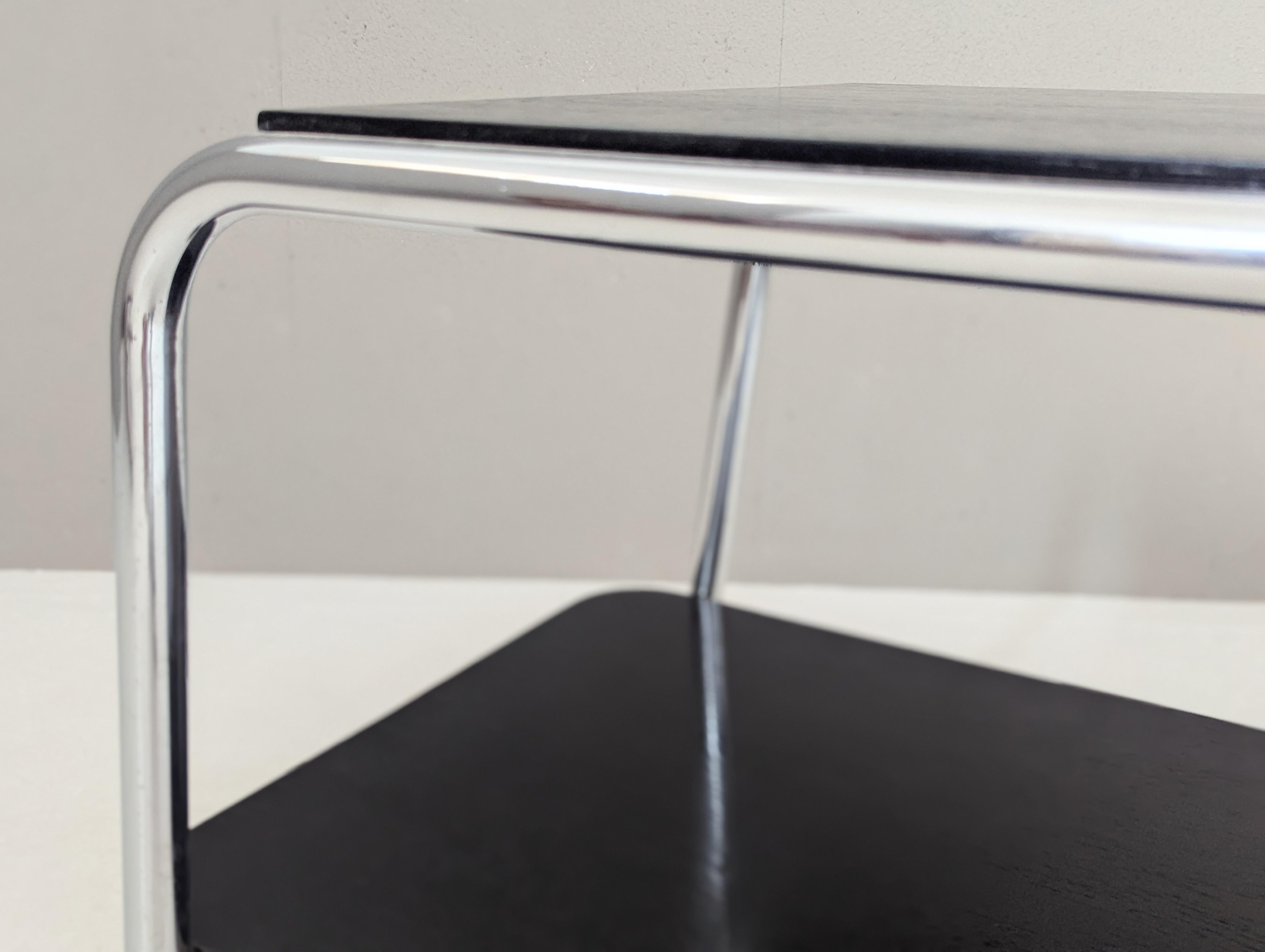 Chariot de service en acier tubulaire Bauhaus par Robert Steele, années 1930 en vente 5