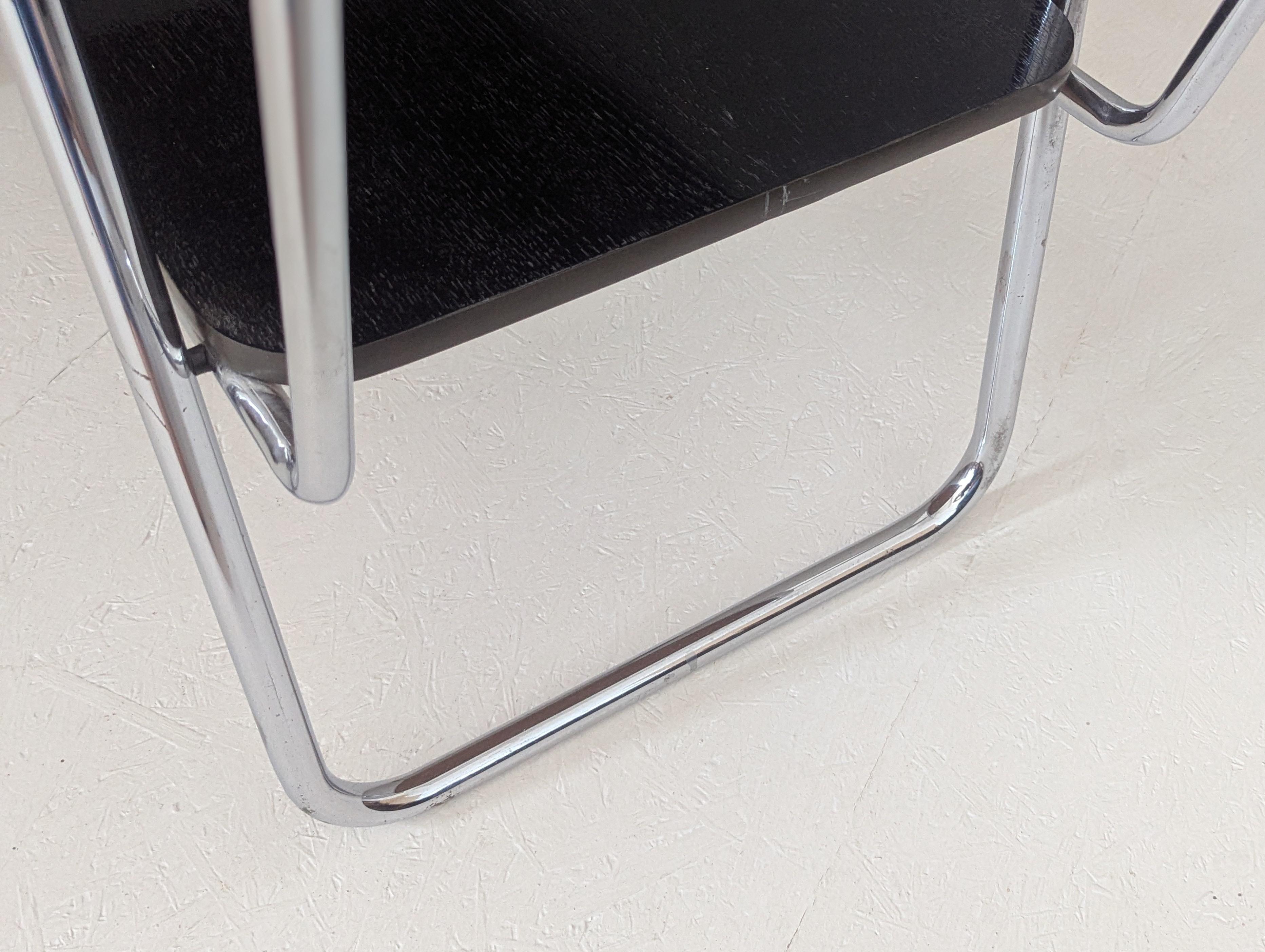 Chariot de service en acier tubulaire Bauhaus par Robert Steele, années 1930 en vente 6