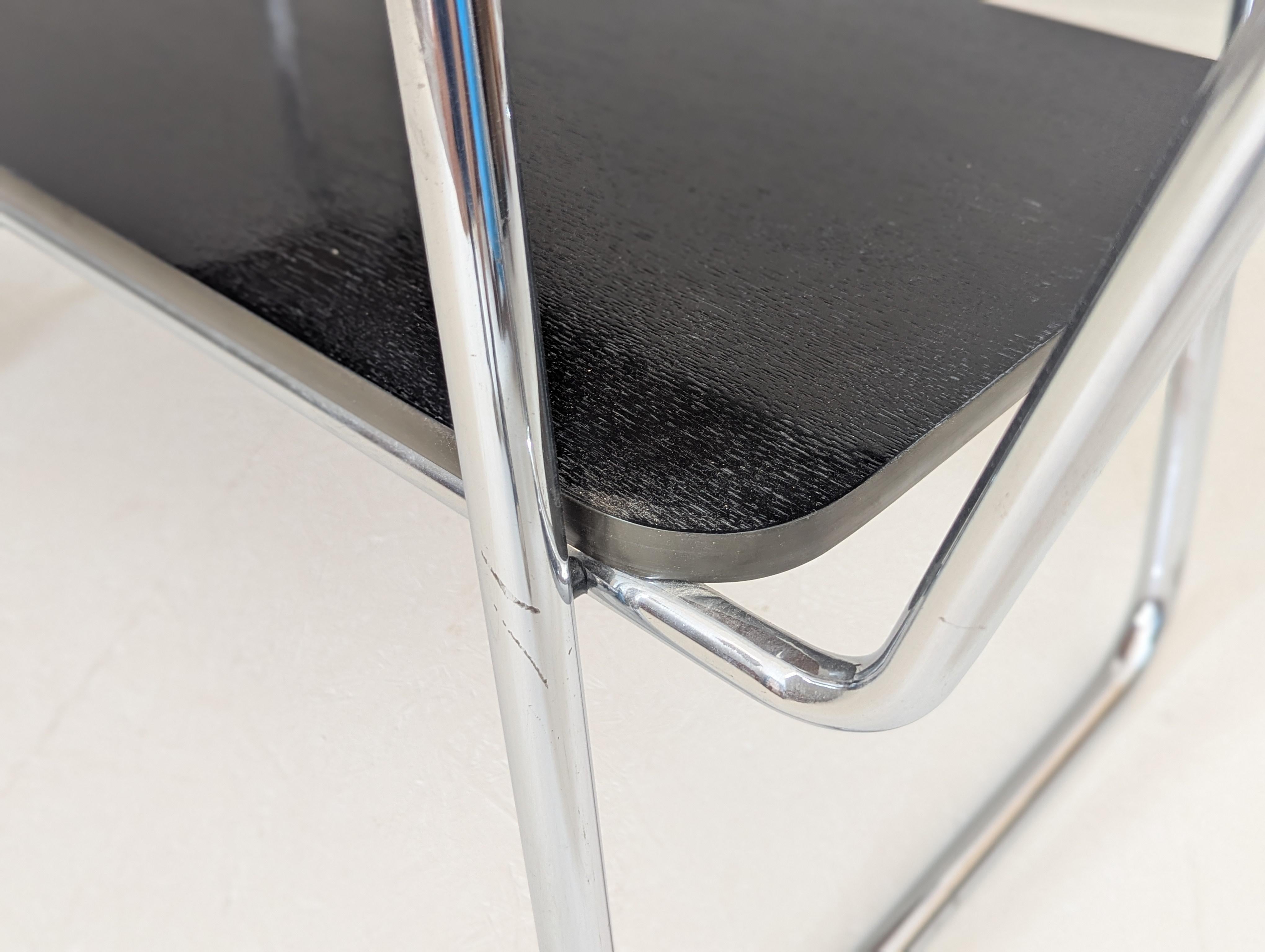 Chariot de service en acier tubulaire Bauhaus par Robert Steele, années 1930 en vente 8