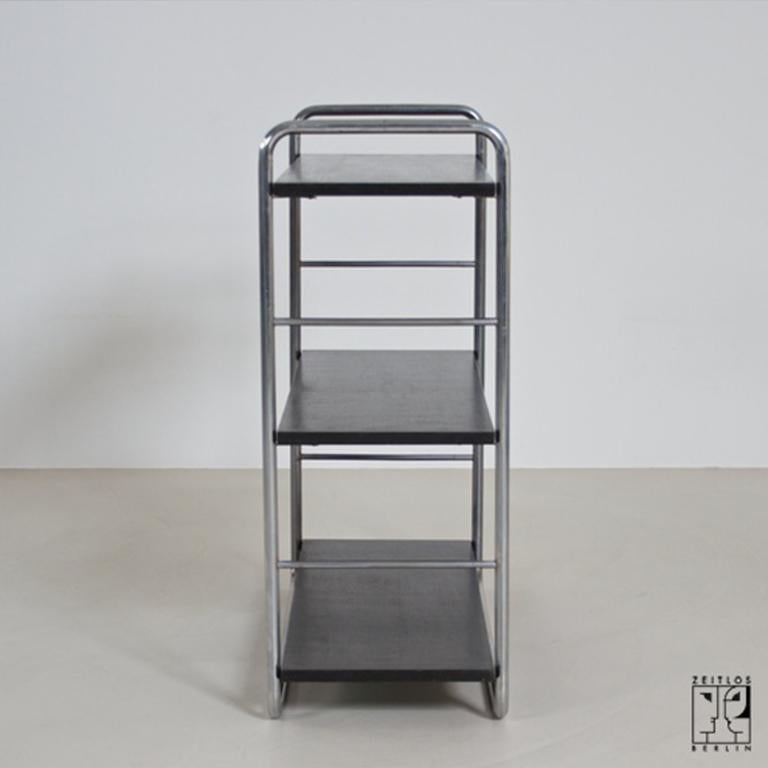 Bauhaus tubular steel shelf designed by Marcel Breuer In Excellent Condition For Sale In PRAHA 4, CZ