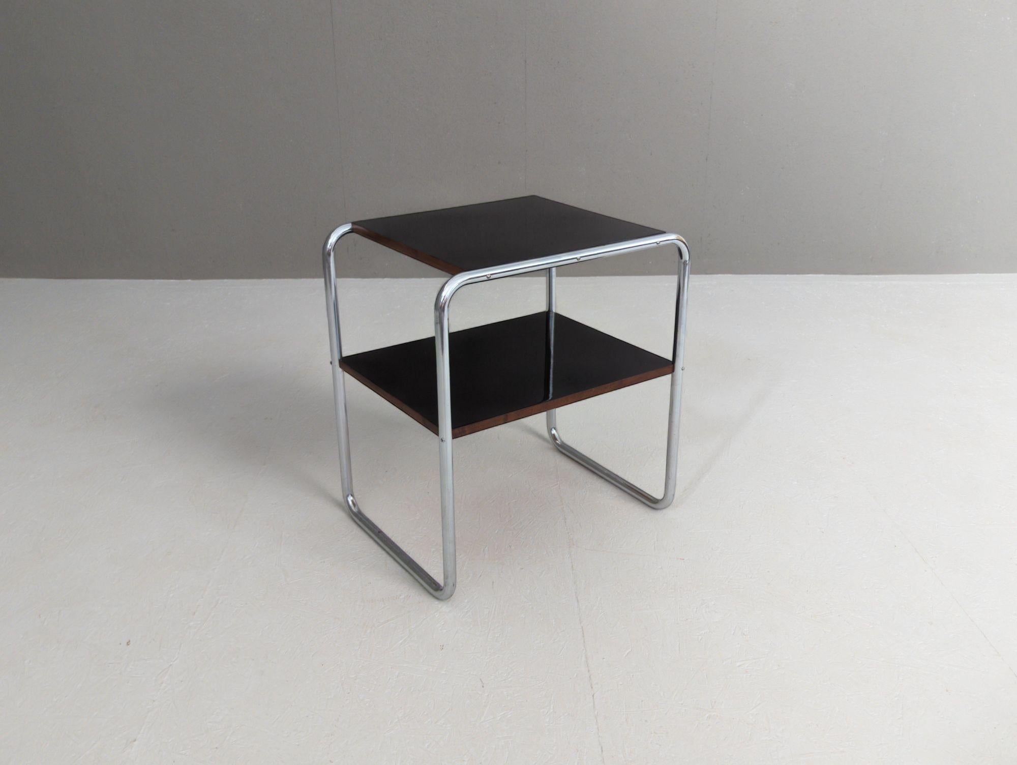 Acier Bauhaus Tubular Steel Side Table B 12 by Marcel Breuer, 1930s en vente