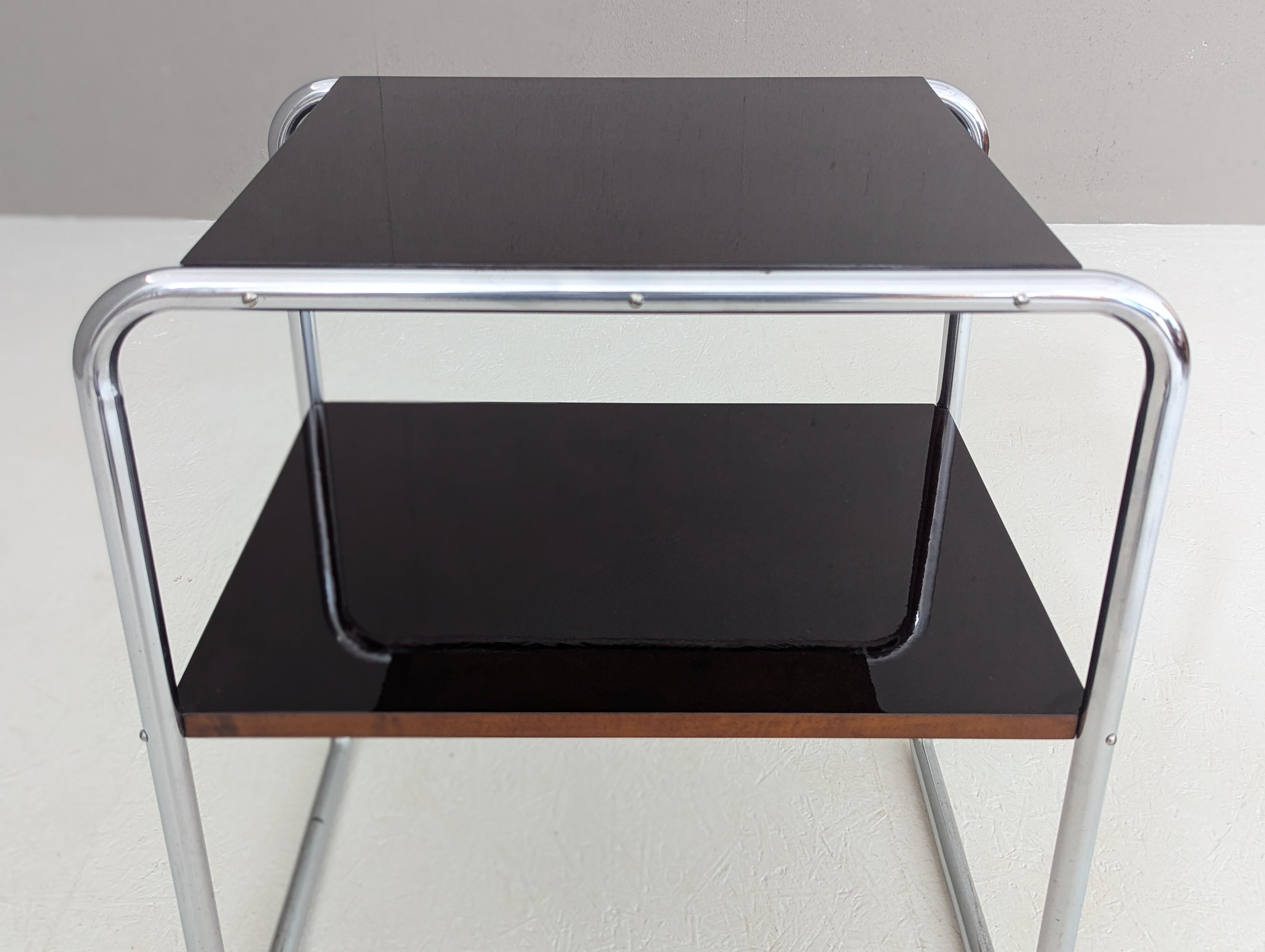 Bauhaus Tubular Steel Side Table B 12 by Marcel Breuer, 1930s en vente 3