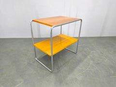 Bauhaus Tubular Steel Side Table in Style of Marcel Breuer, 1930s