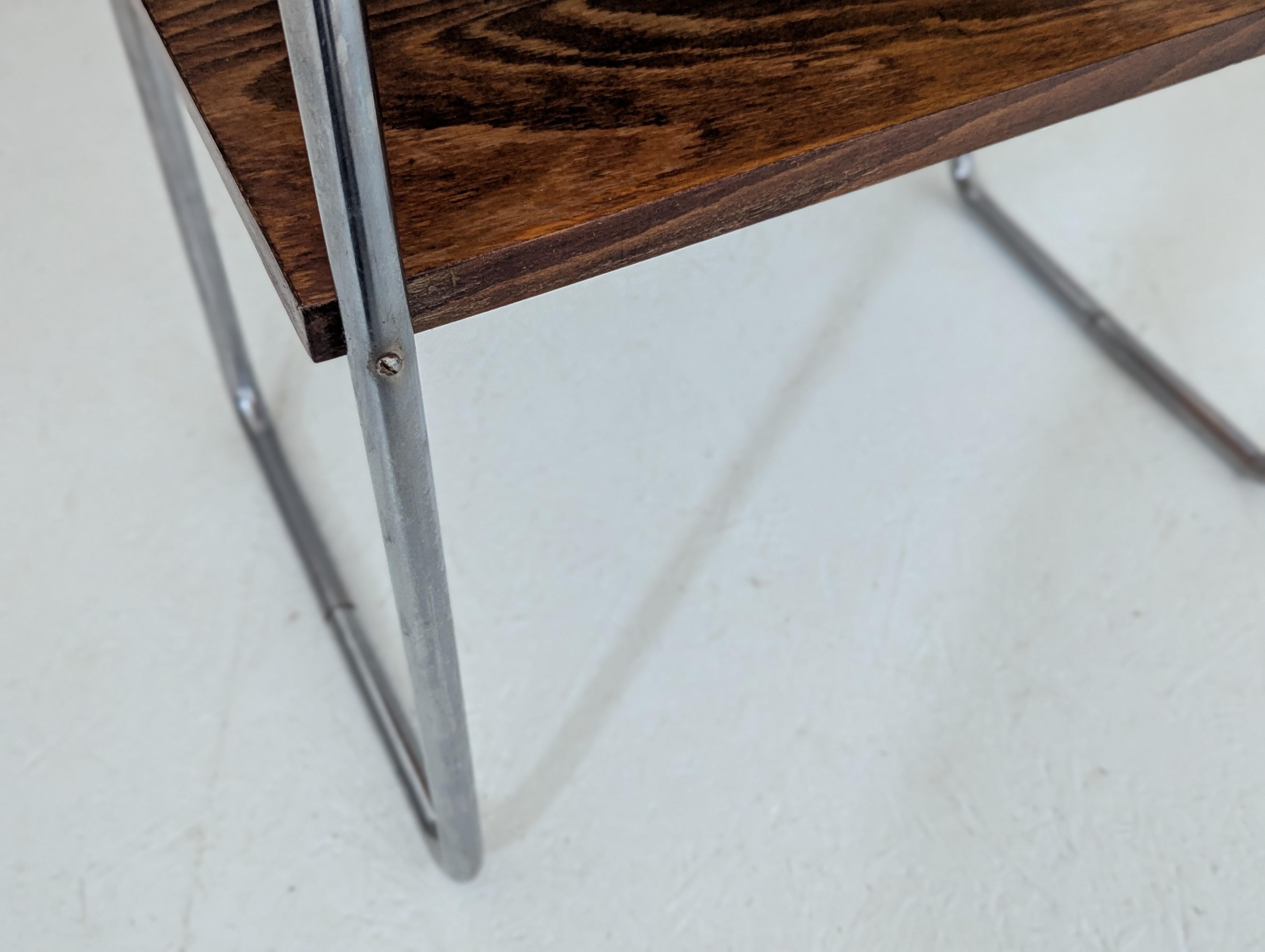 Table d'appoint en tube d'acier Bauhaus, modèle B 12, par Marcel Breuer, années 1930. en vente 7