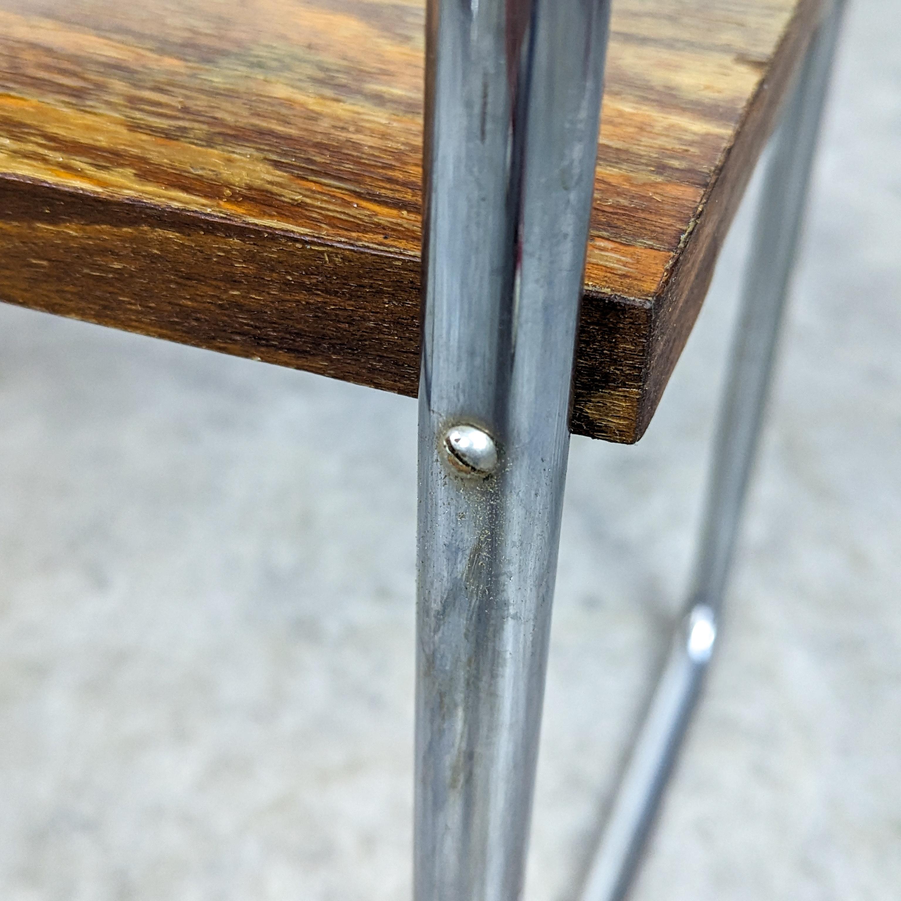 Bauhaus tubular steel side table Thonet B 12 by Marcel Breuer  For Sale 10