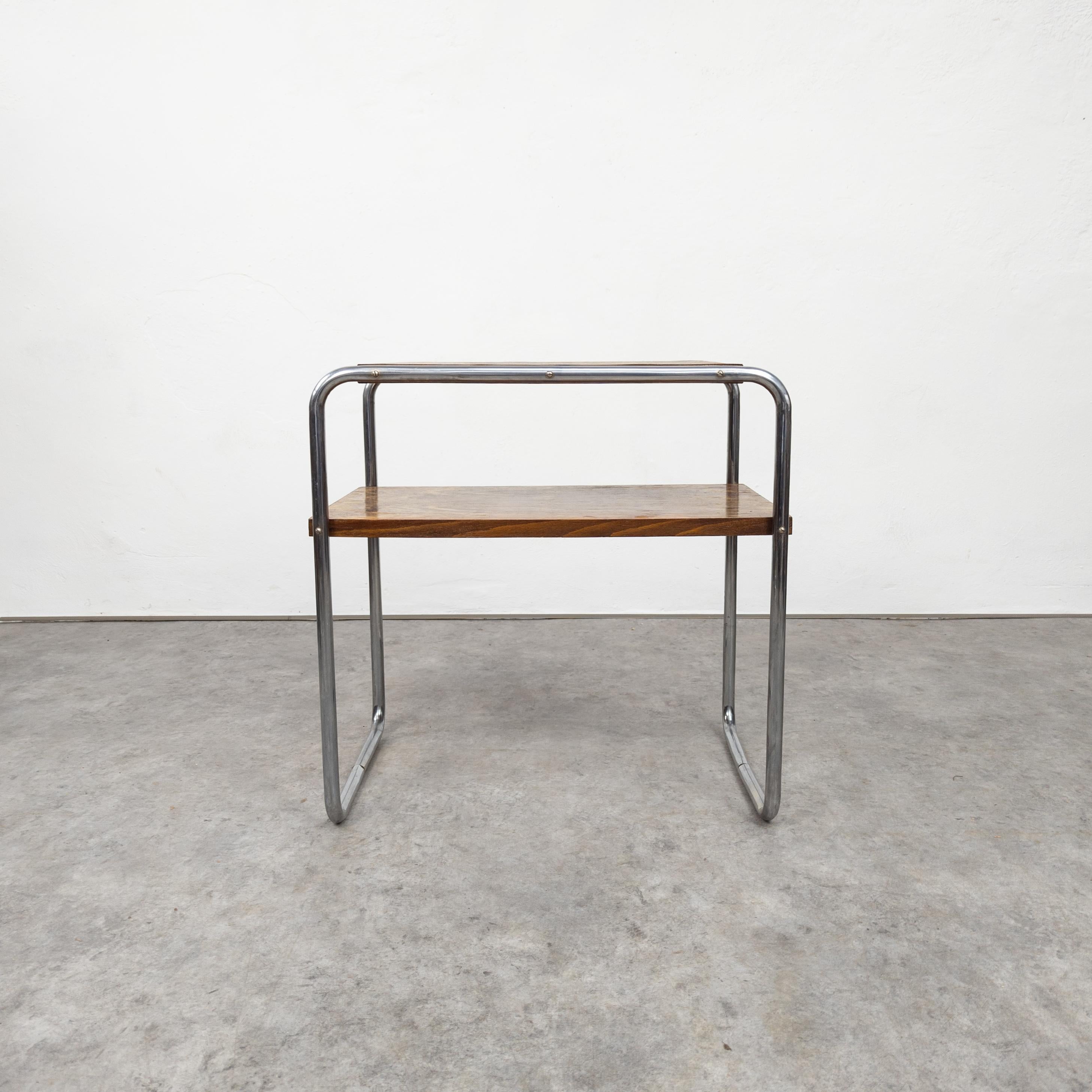Mid-20th Century Bauhaus tubular steel side table Thonet B 12 by Marcel Breuer  For Sale