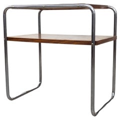 Bauhaus tubular steel side table Thonet B 12 by Marcel Breuer 