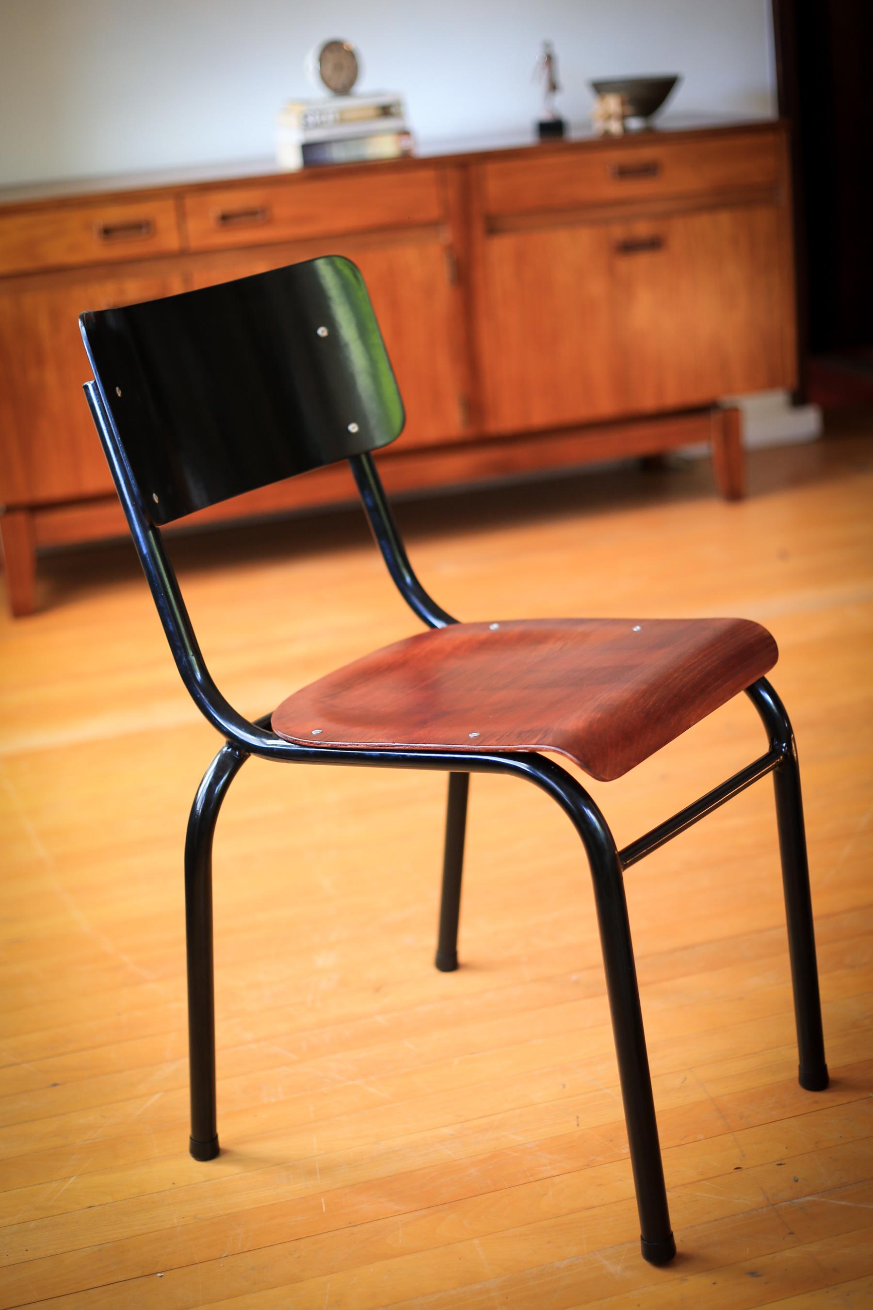 Bauhaus Tubular Steel Stacking Chairs, Refurbished For Sale 5
