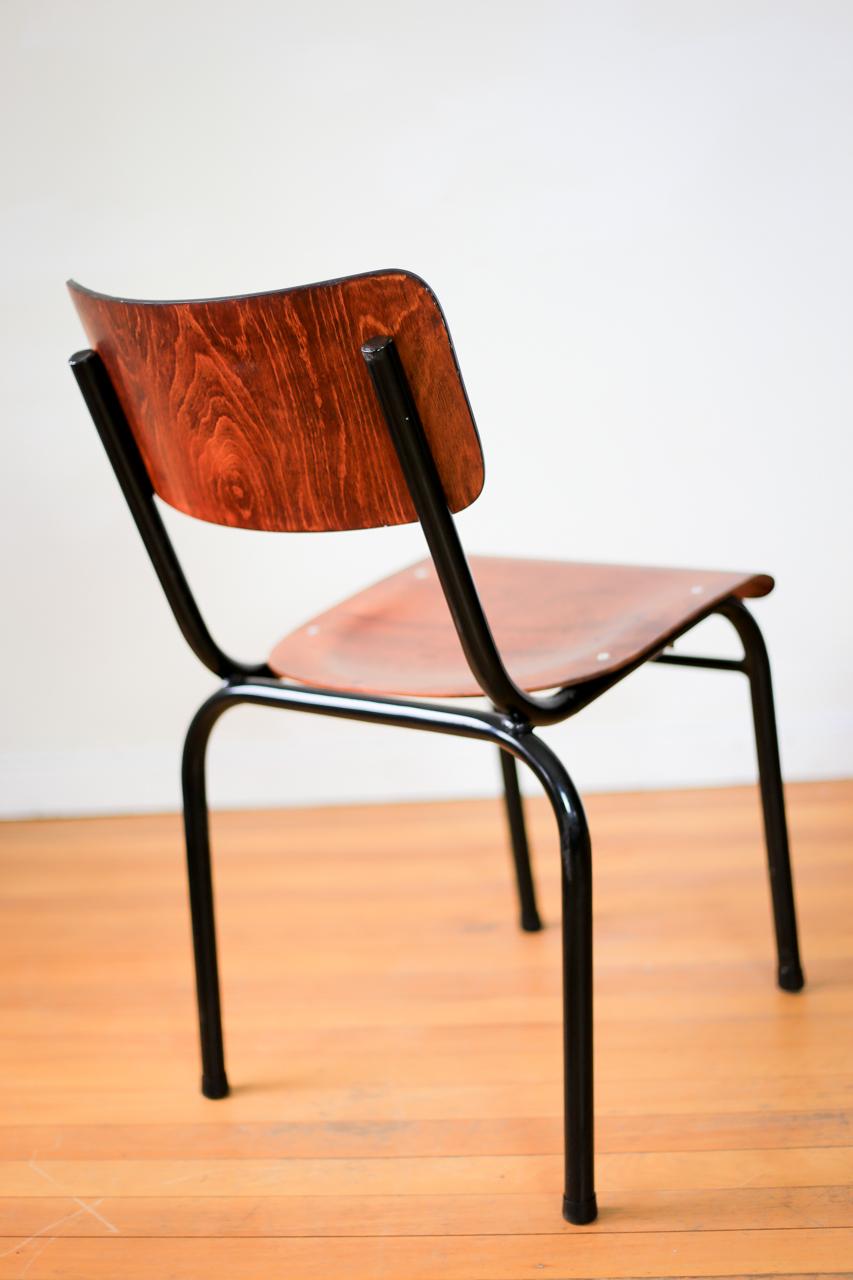 Bauhaus Tubular Steel Stacking Chairs, Refurbished For Sale 7