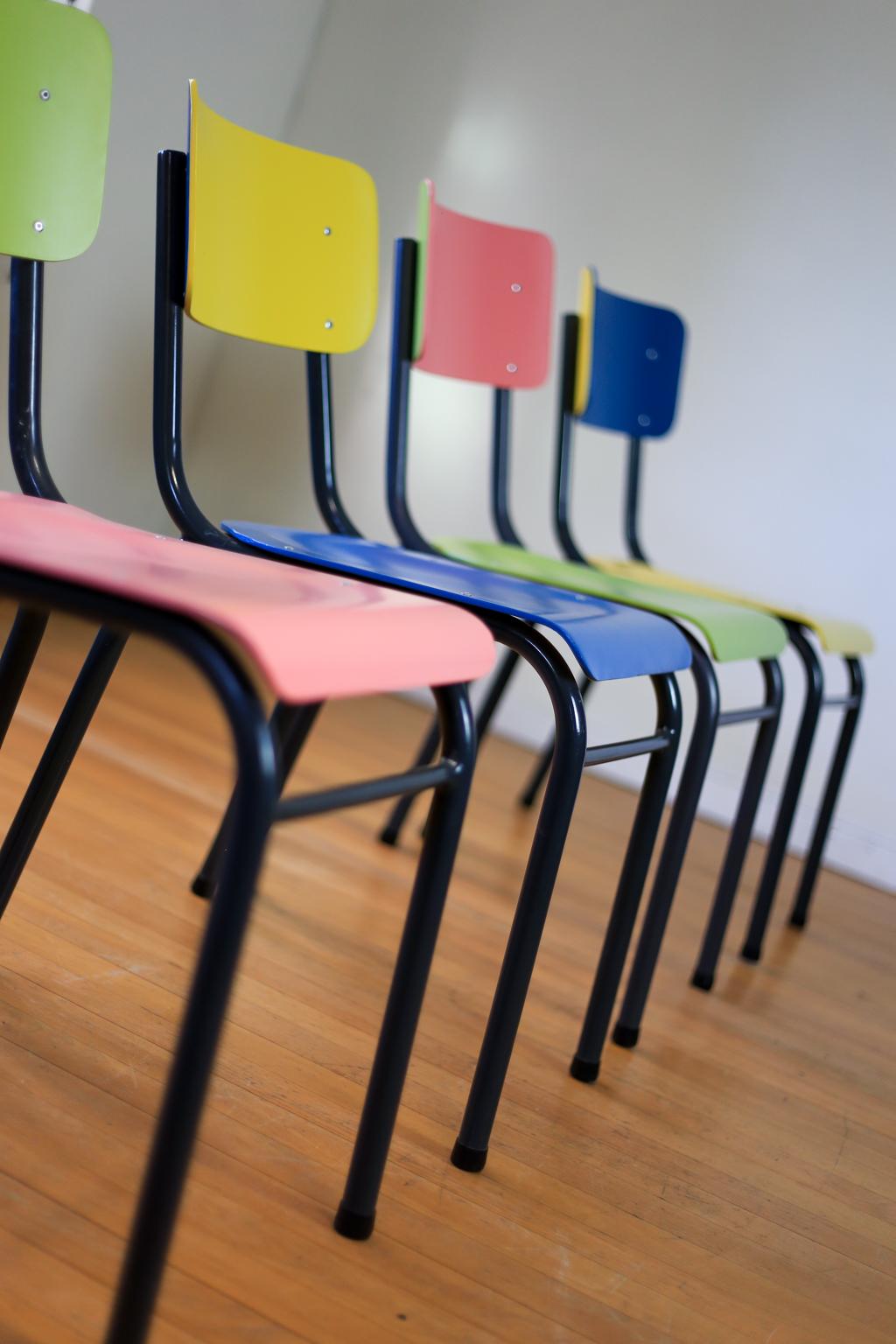 Bauhaus Tubular Steel Stacking Chairs, Refurbished In Good Condition For Sale In Cape Town, Western Cape