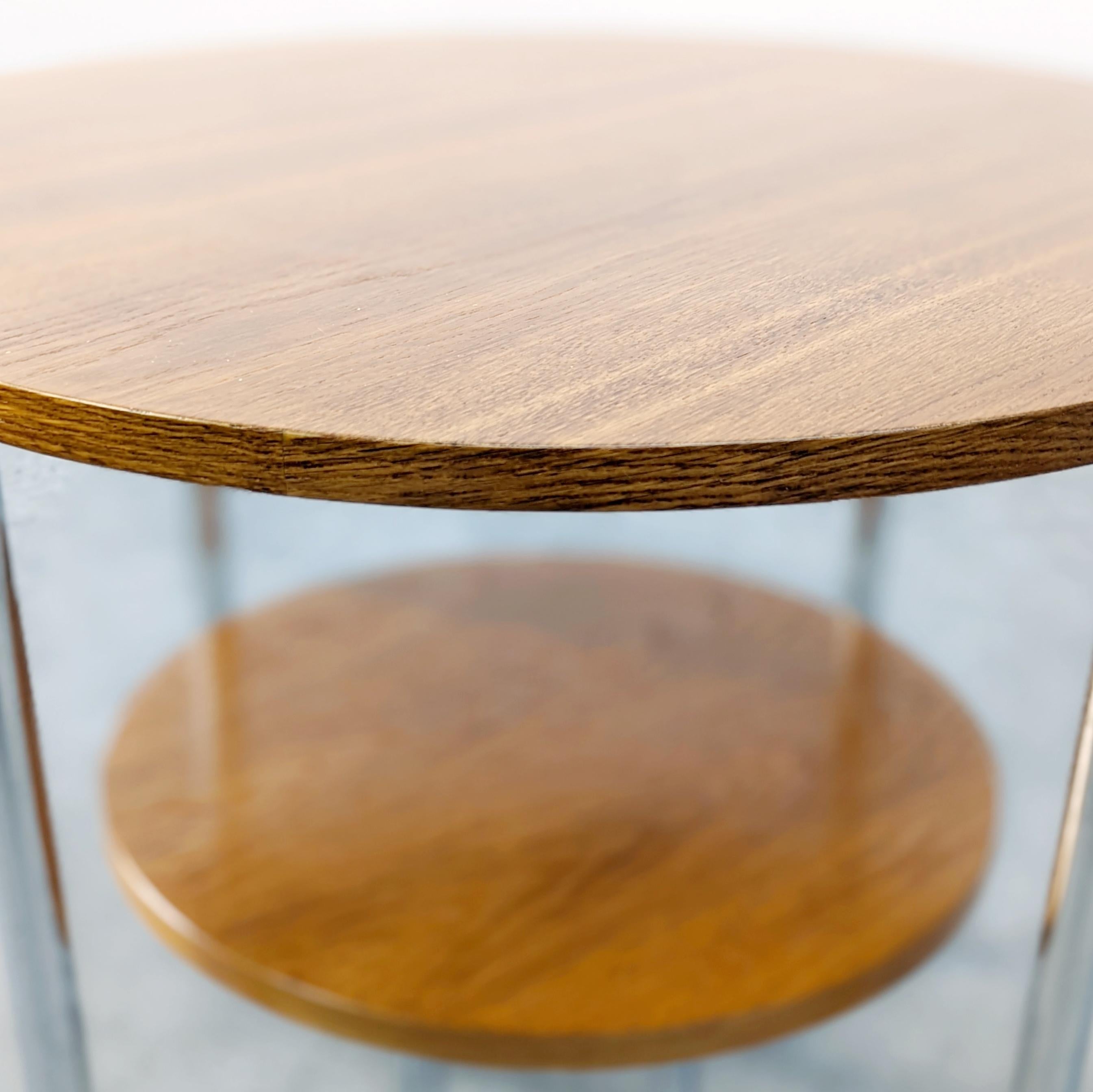 Bauhaus Tubular Steel Table by Karel Ort for Gottwald For Sale 1