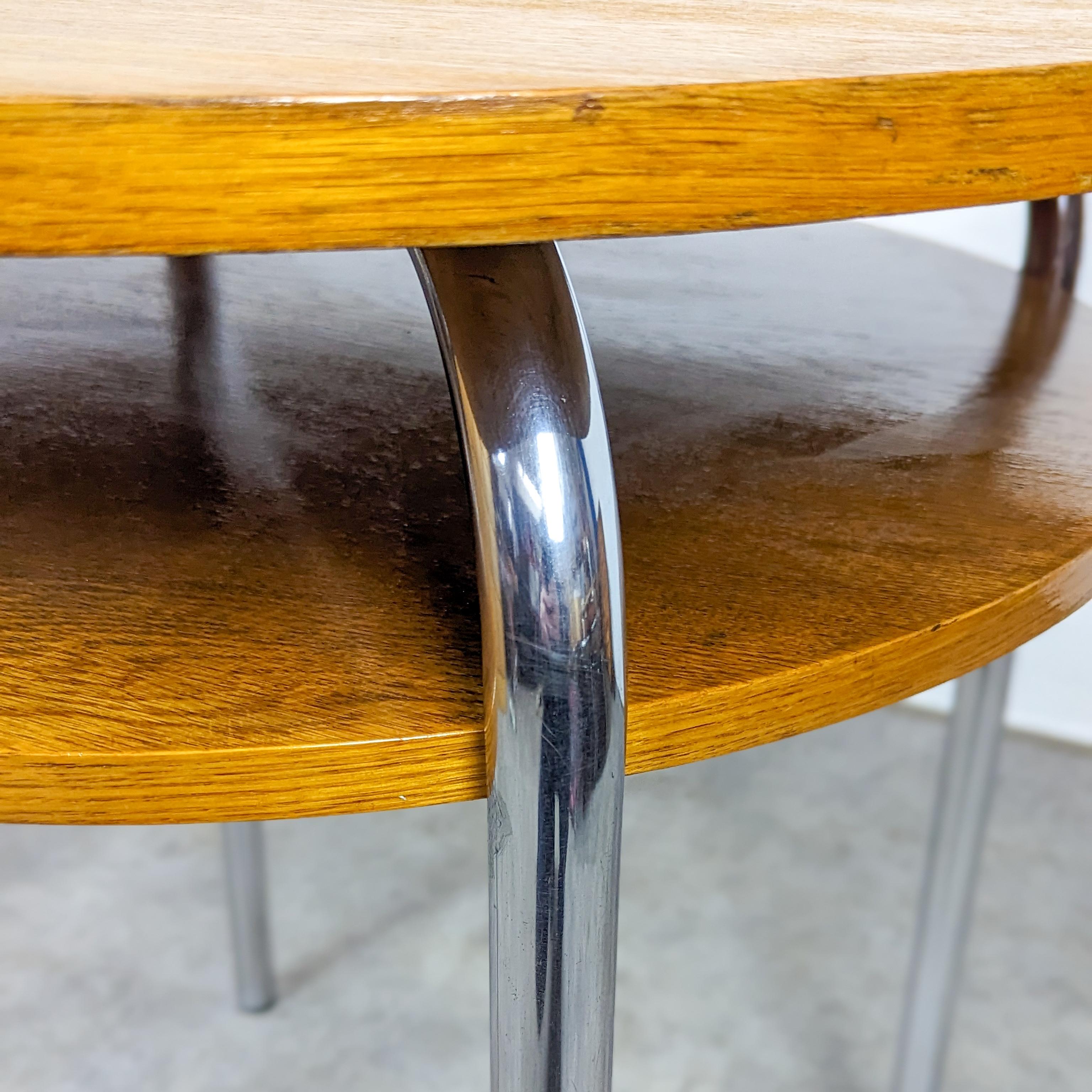 Bauhaus-Tisch aus Stahlrohr von Petr Vichr für Vichr a Spol im Angebot 5
