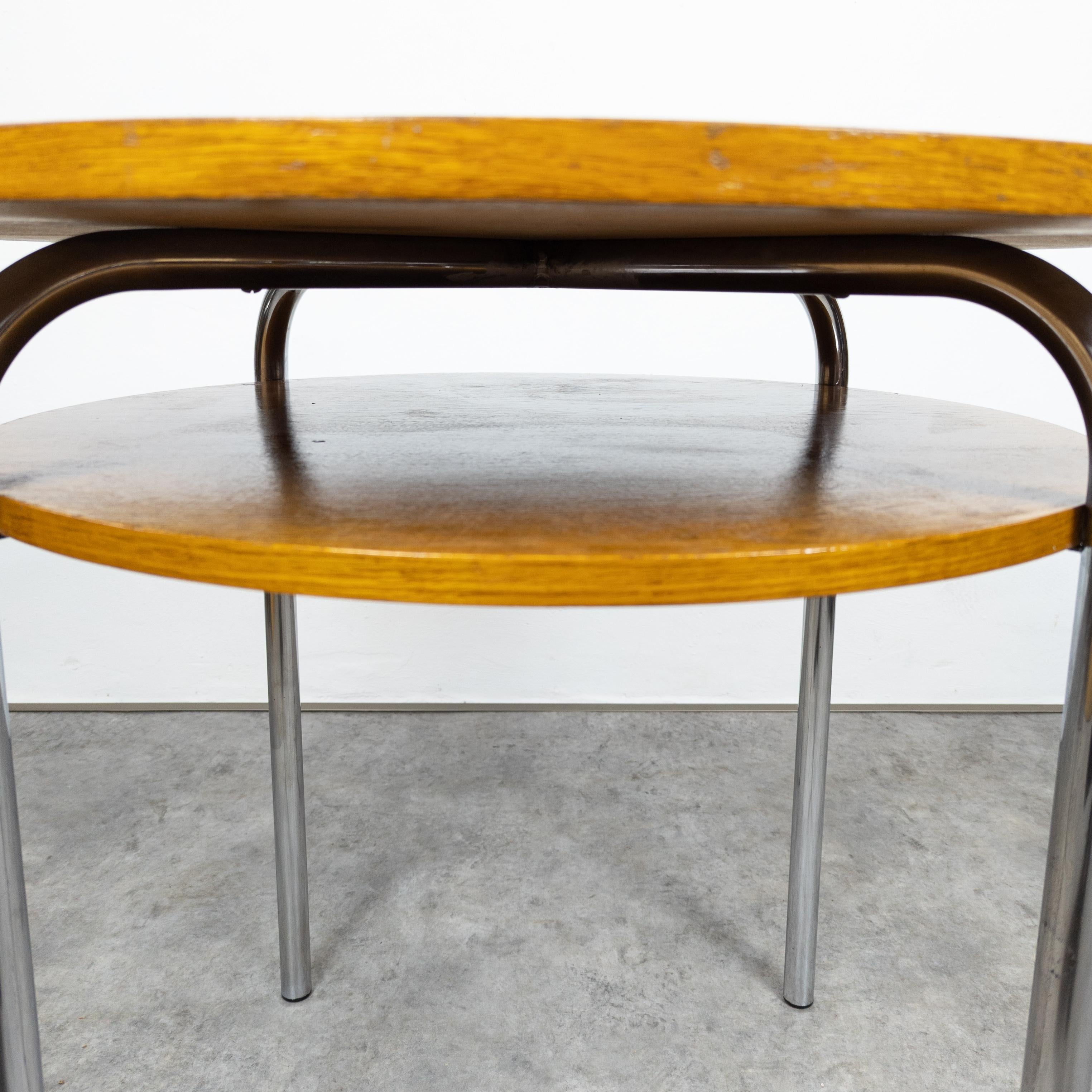 Bauhaus Tubular Steel Table by Petr Vichr for Vichr a Spol For Sale 7