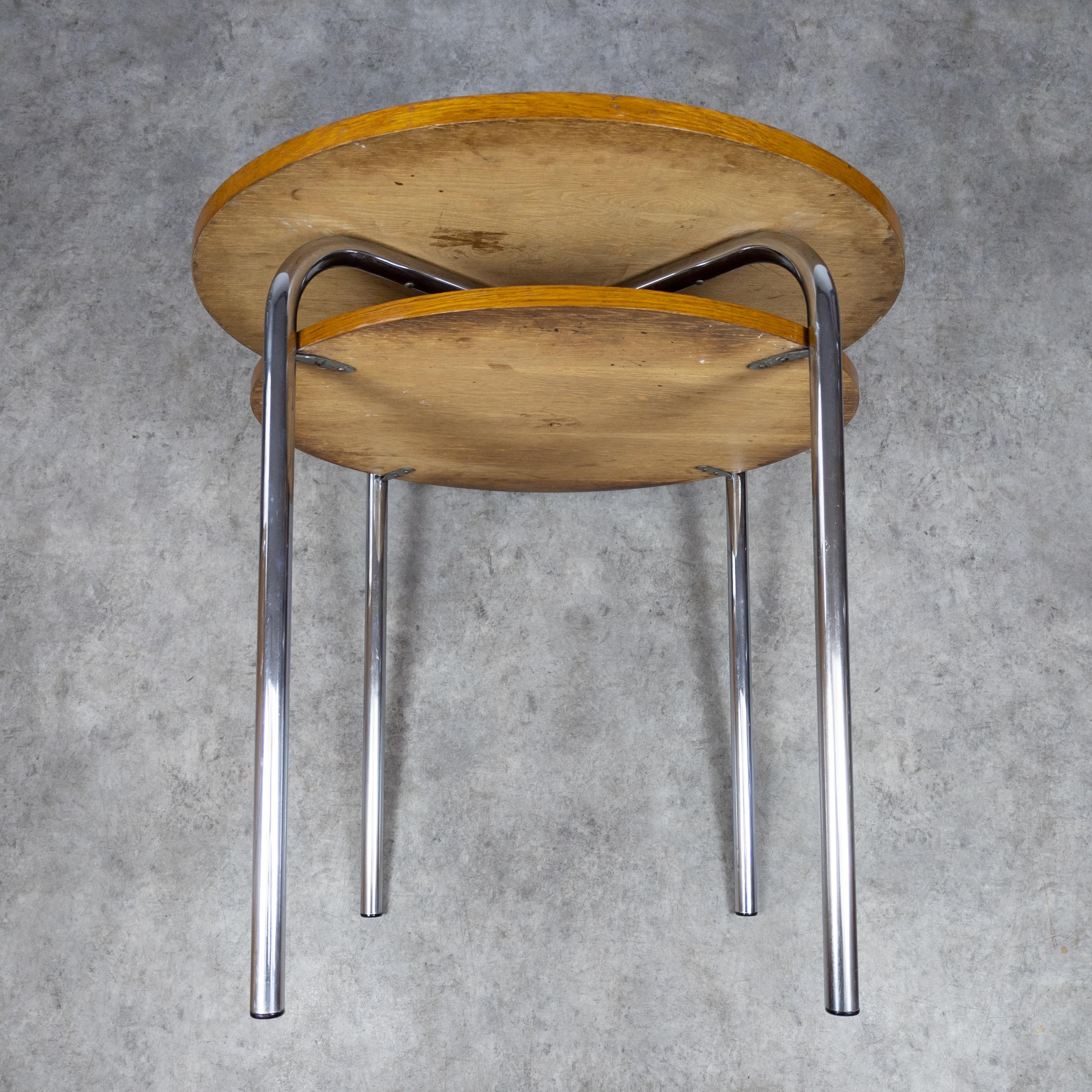 Bauhaus Tubular Steel Table by Petr Vichr for Vichr a Spol For Sale 2