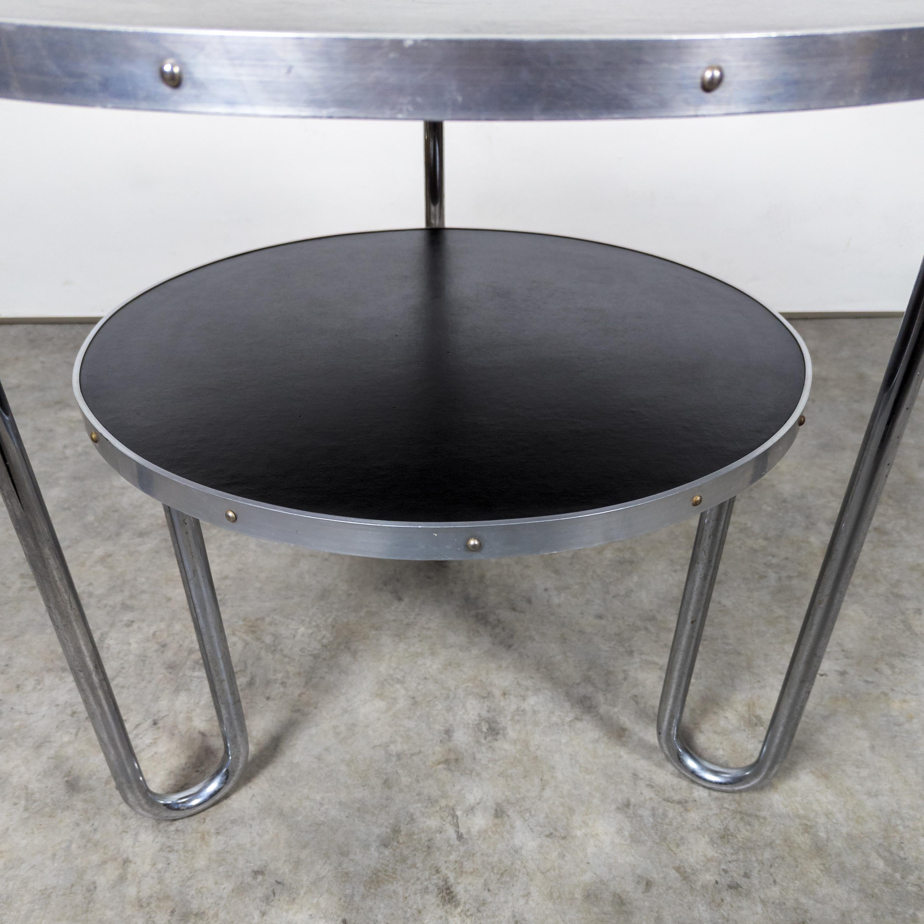 Bauhaus-Tisch aus Stahlrohr Mauser Werke (Aluminium) im Angebot