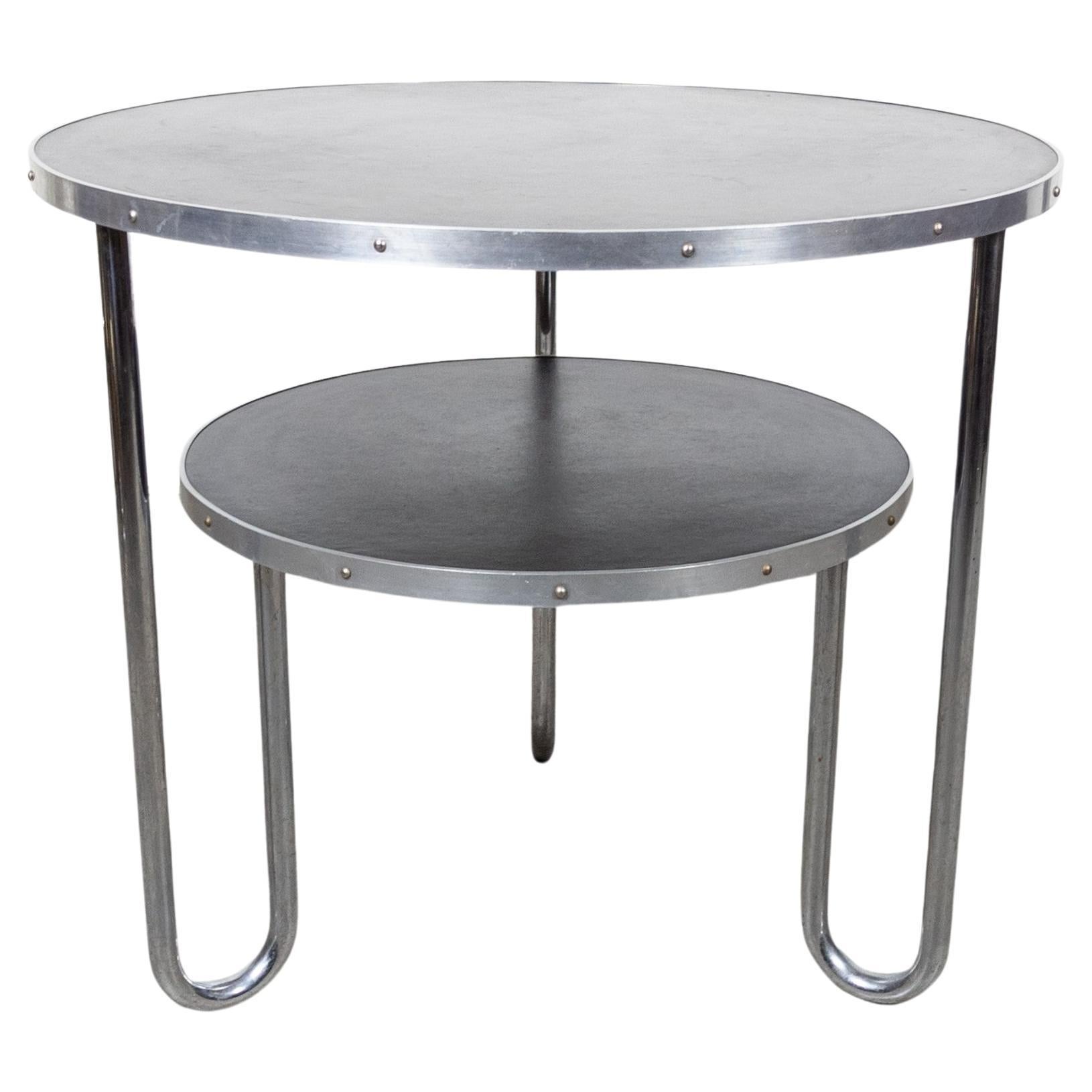 Bauhaus tubular steel table Mauser Werke For Sale