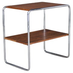 Console Bauhaus en bois d'acier tubulaire, modèle B12 de Marcel Breuer pour Thonet