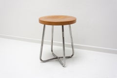 Bauhaus tubular stool, Robert Slezák, 1930s, Czechoslovakia