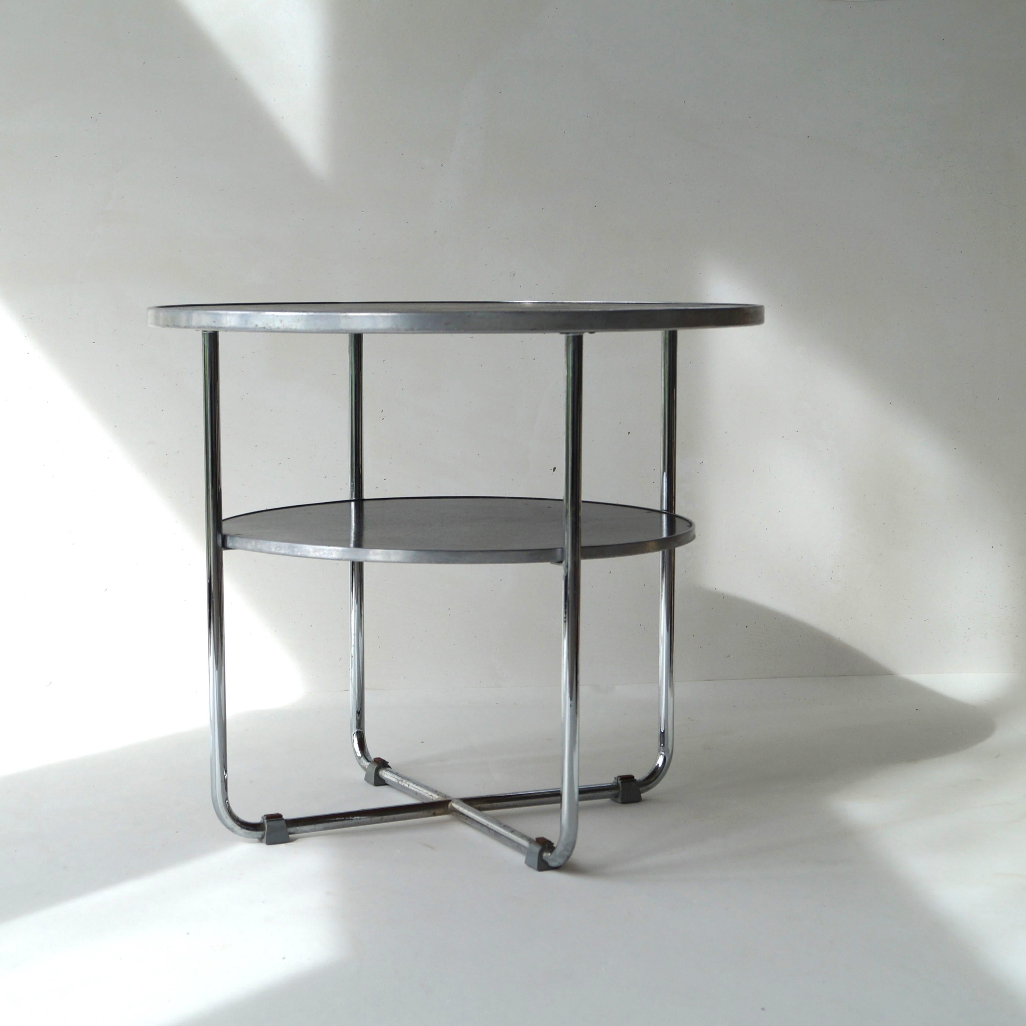 Bauhaus two tiered coffee table model 503, W.H.Gispen, 1930s For Sale 2