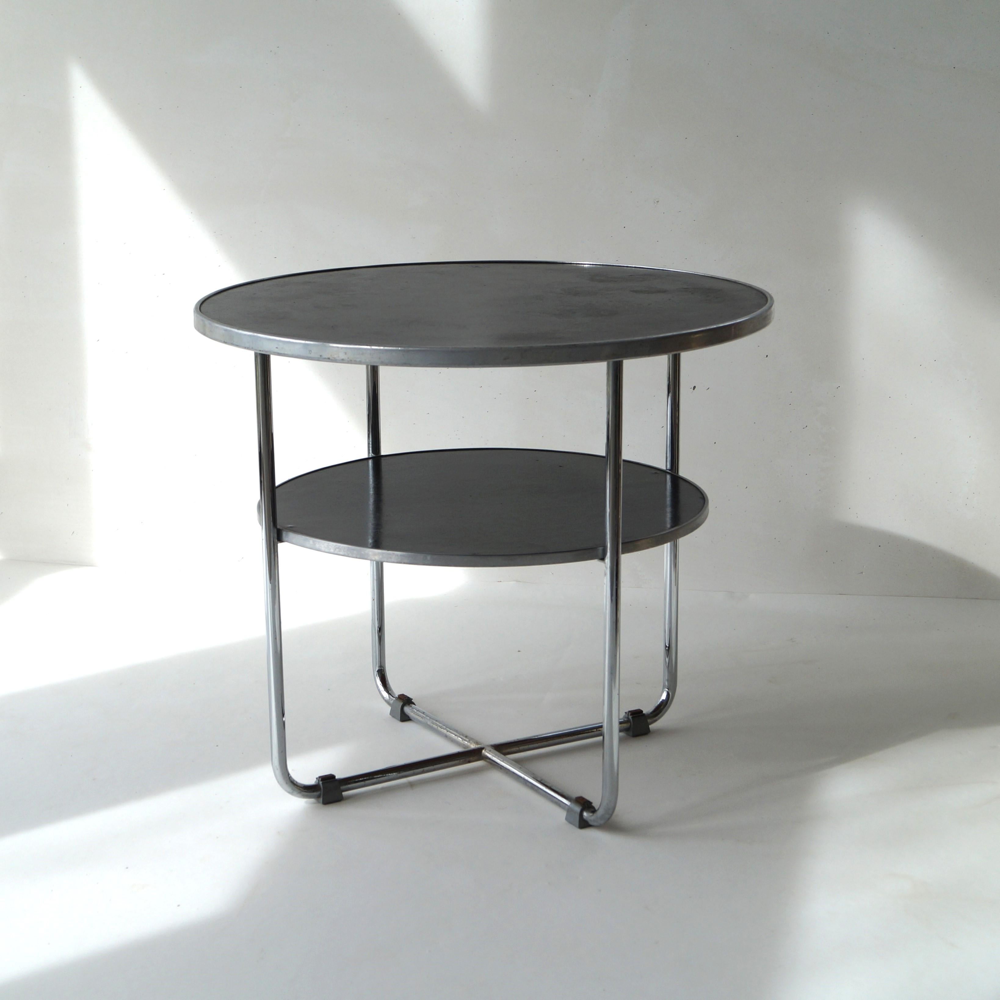 Bauhaus two tiered coffee table model 503, W.H.Gispen, 1930s For Sale 3