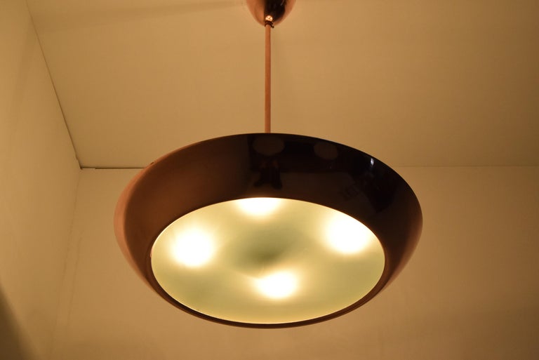 Bauhaus UFO Pendant,Designed by Josef Hurka for Drupol, 1940''s For Sale at  1stDibs | bauhaus ceiling lights, bauhaus pendant