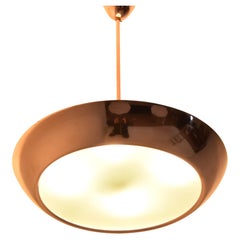 Bauhaus UFO Pendant, Designed by Josef Hurka for Drupol, 1940's