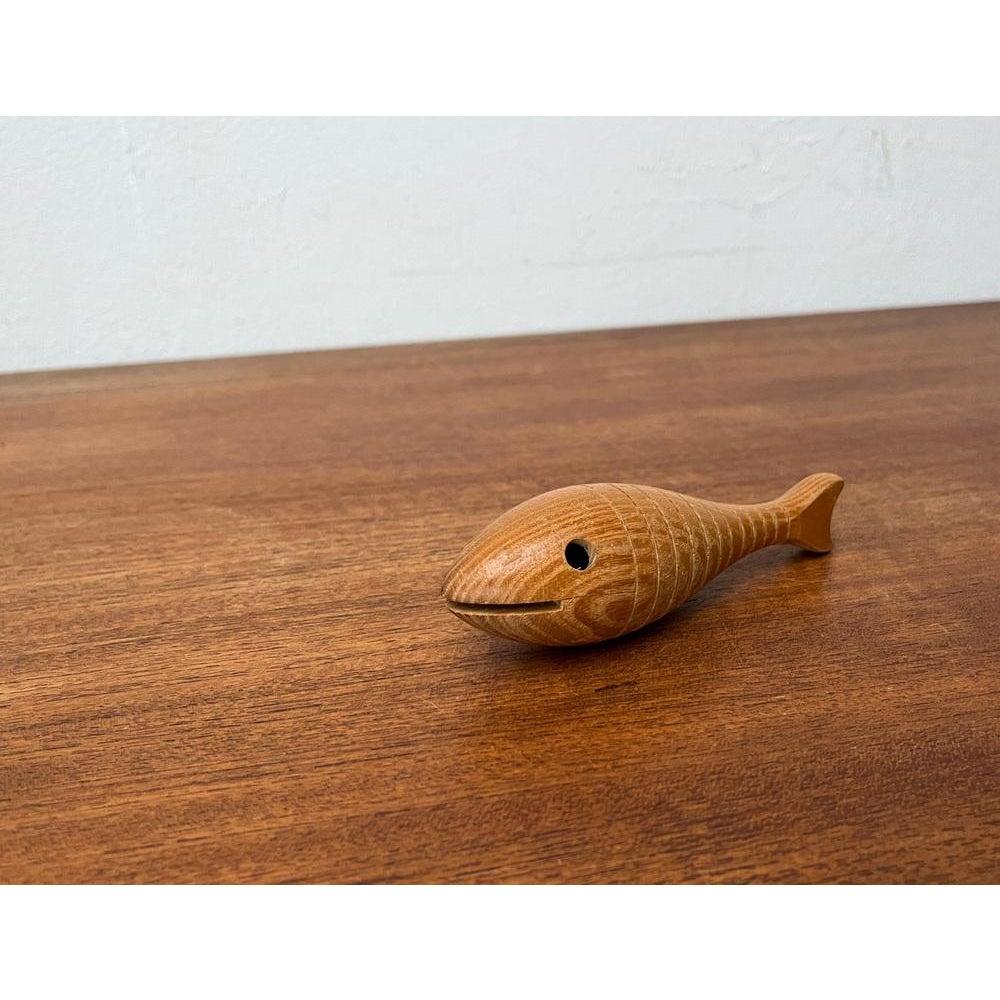 20ième siècle Hochet à poisson Bauhaus Urfisch de Hugo Kükelhaus pour Hohenfried Werkstätten 1940s en vente