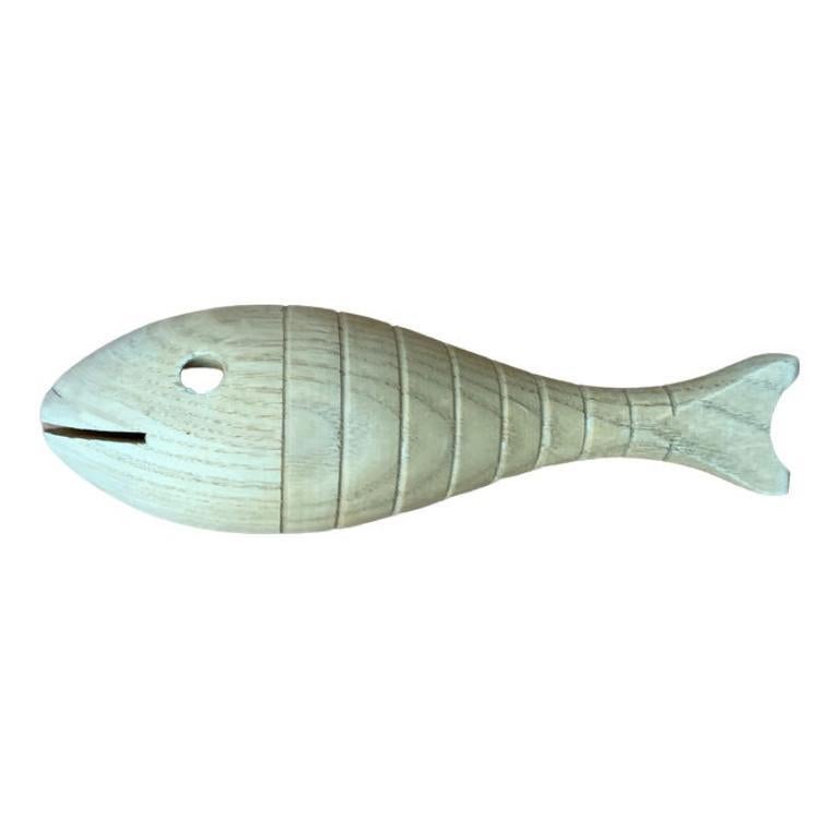 Bauhaus Urfisch Fish Rattle by Hugo Kükelhaus for Hohenfried Werkstätten, 1940s