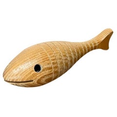 Bauhaus Urfisch Fish Rattle by Hugo Kükelhaus for Hohenfried Werkstätten 1940s