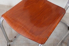 Bauhaus Very Rare Chrome Cantilever Pagholz Chairs