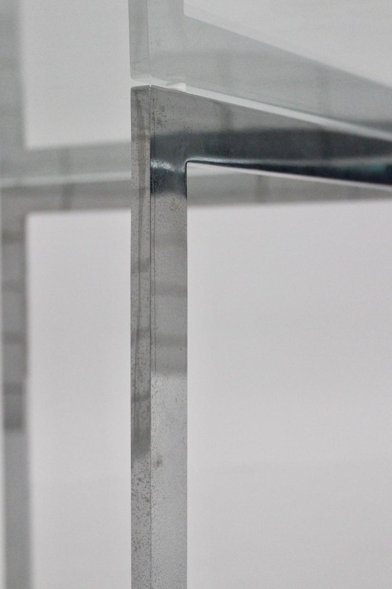 Bauhaus Vintage Chrome Glass Coffee Table Barcelona by ...