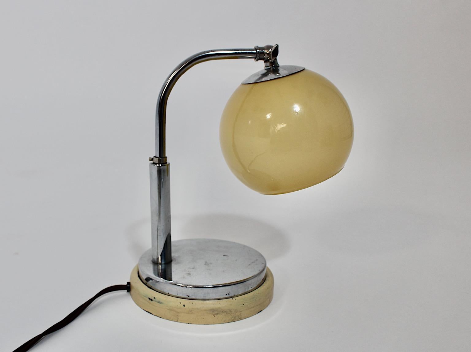 Bauhaus Vintage Table Lamp Bedside Lamp Marianne Brandt for Ruppelwerke 1920s For Sale 5