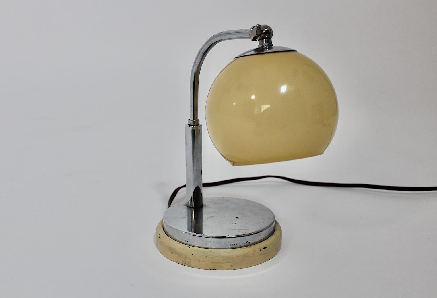 Bauhaus Vintage Table Lamp Bedside Lamp Marianne Brandt for Ruppelwerke 1920s  For Sale 8