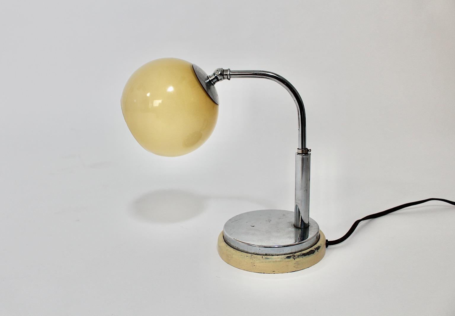 Bauhaus Vintage Table Lamp Bedside Lamp Marianne Brandt for Ruppelwerke 1920s For Sale 7