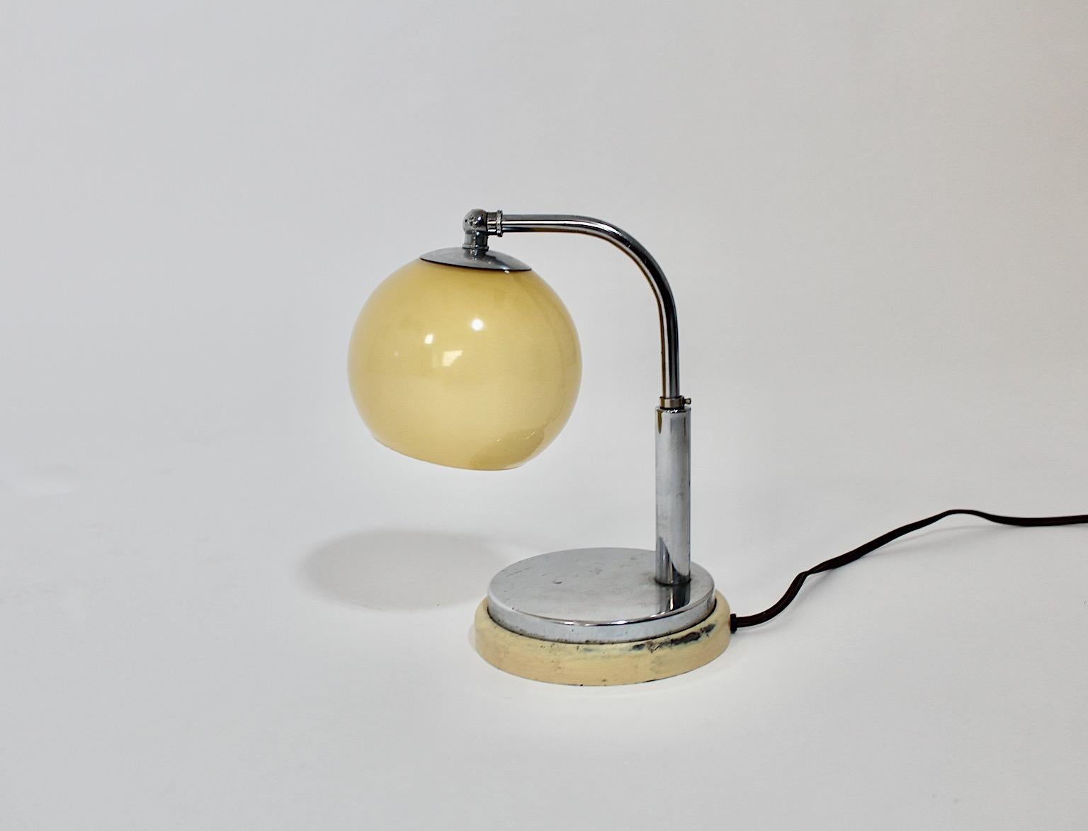 Bauhaus Vintage Table Lamp Bedside Lamp Marianne Brandt for Ruppelwerke 1920s  In Good Condition For Sale In Vienna, AT