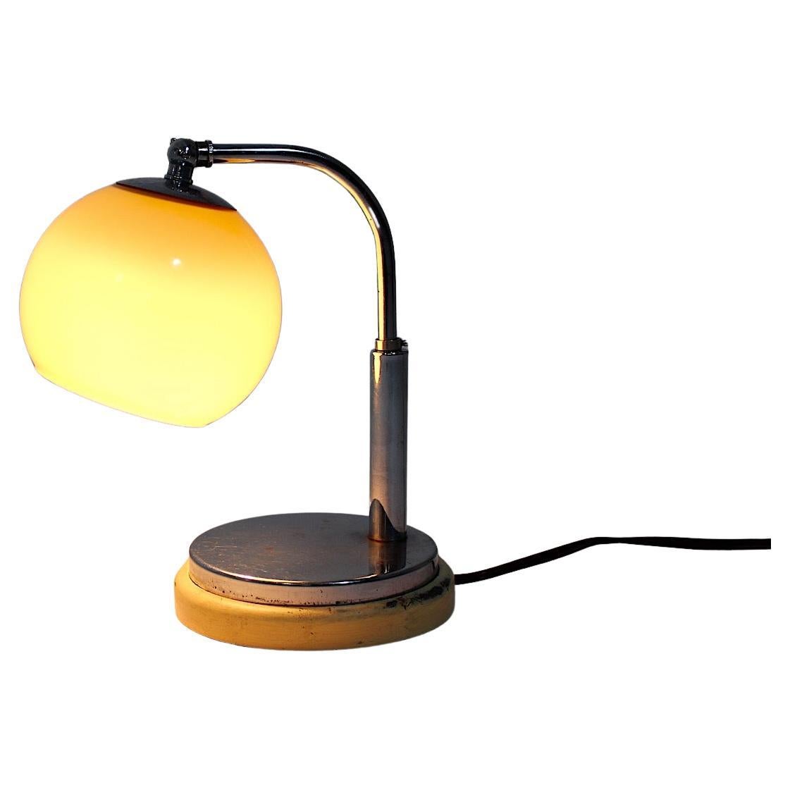 Bauhaus Vintage-Tischlampe, Nachttischlampe Marianne Brandt für Ruppelwerke, 1920er Jahre