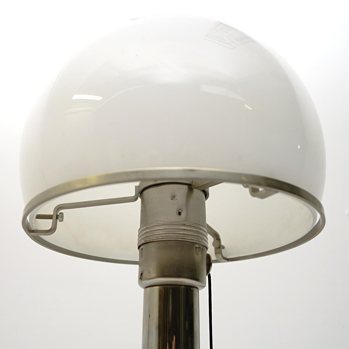 German Bauhaus Wa 24 Table Lamp Designed by Wilhelm Wagenfeld for Tecnolumen