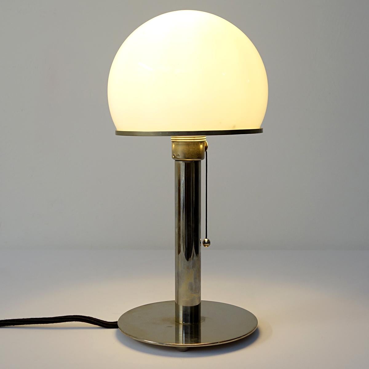 Bauhaus Wa 24 Table Lamp Designed by Wilhelm Wagenfeld for Tecnolumen 2