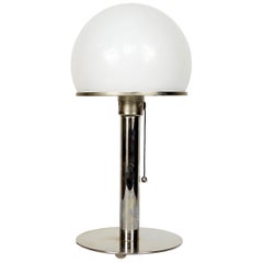 Bauhaus Wa 24 Table Lamp Designed by Wilhelm Wagenfeld for Tecnolumen