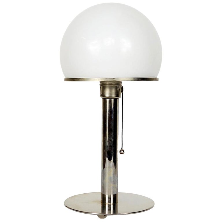 Bauhaus Wa 24 Table Lamp Designed by Wilhelm Wagenfeld for Tecnolumen at  1stDibs