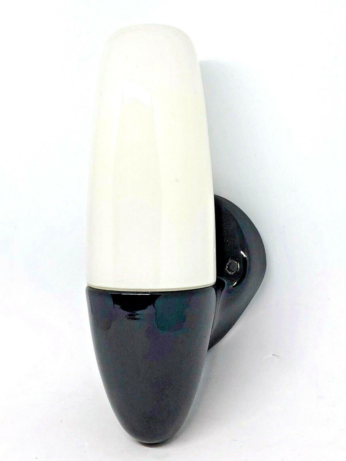 Bauhaus Wagenfeld Black and White Wall Sconce, Germany, 1950s For Sale 7